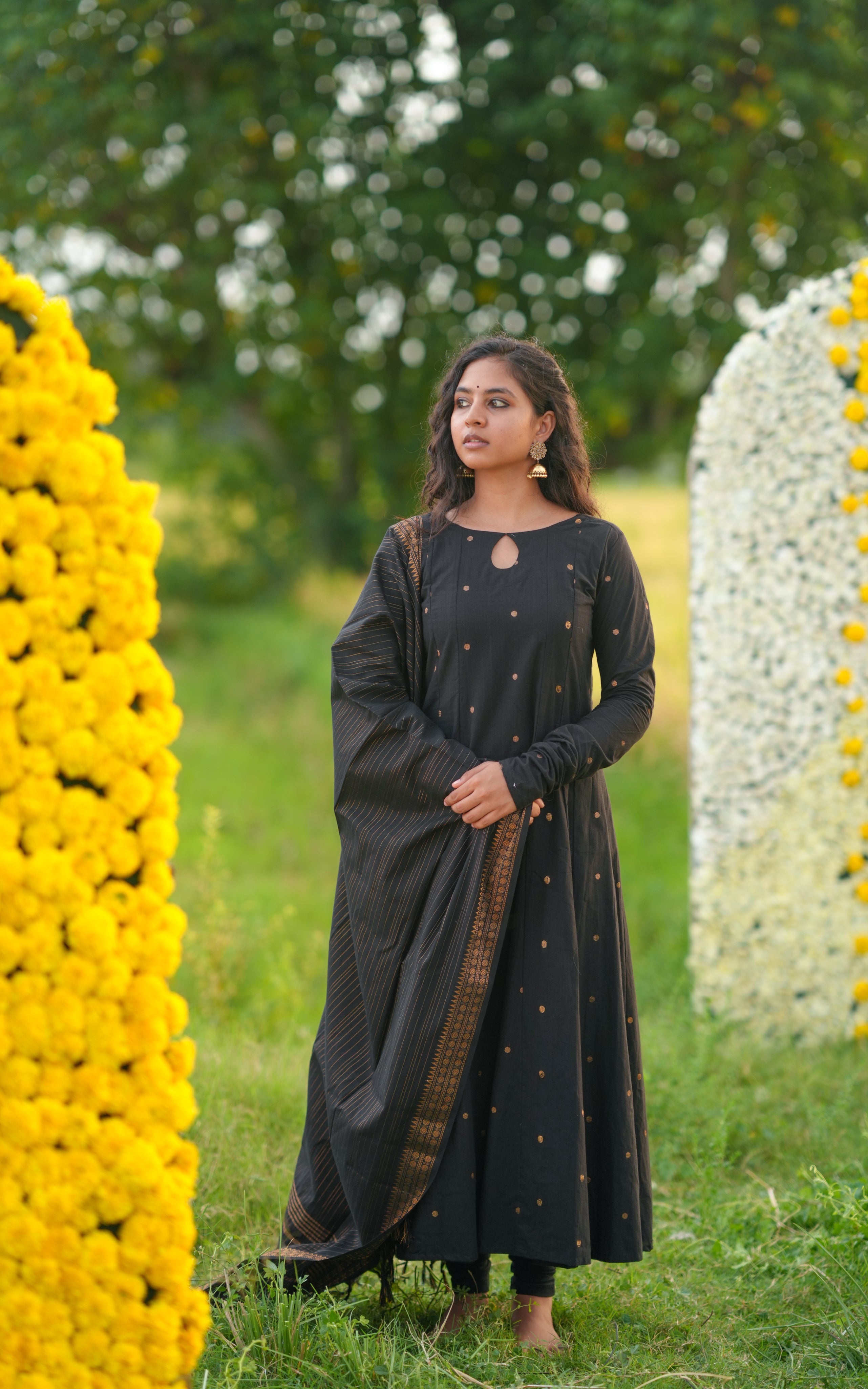 Jayanthi Black (Kurti+Dupatta )
