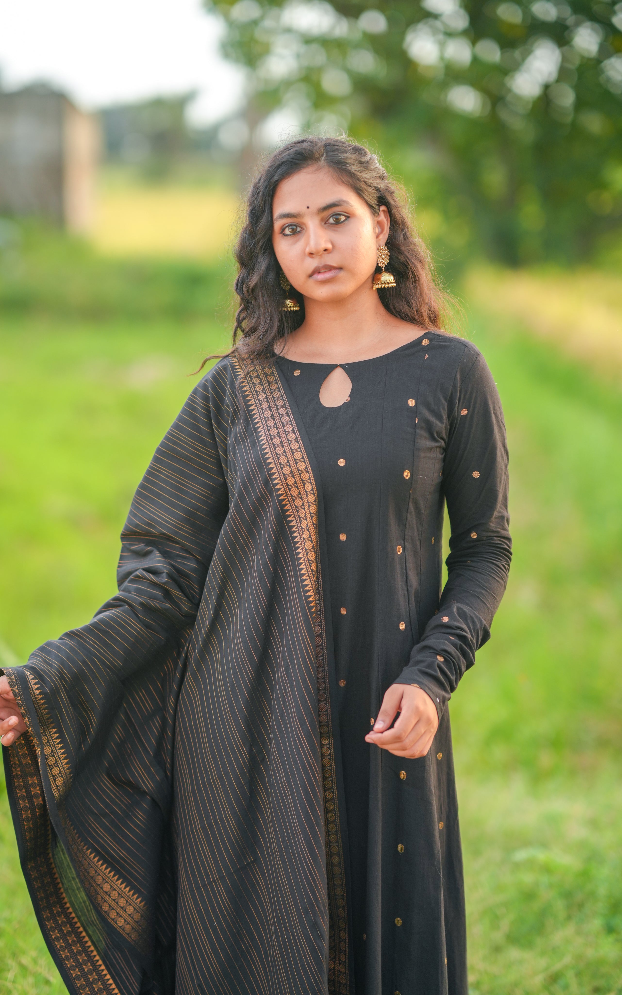 Jayanthi Black (Kurti+Dupatta )