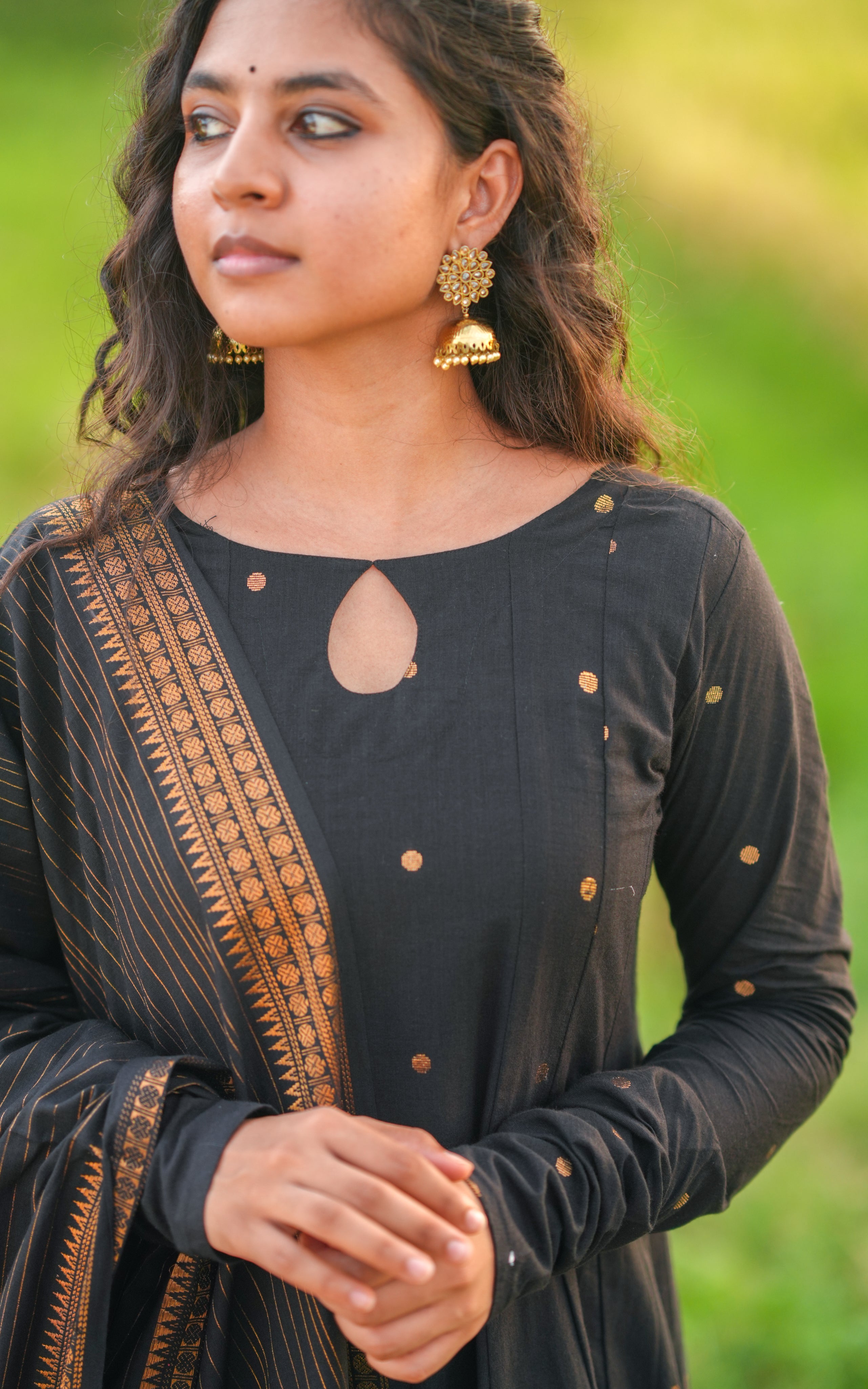 Jayanthi Black (Kurti+Dupatta )