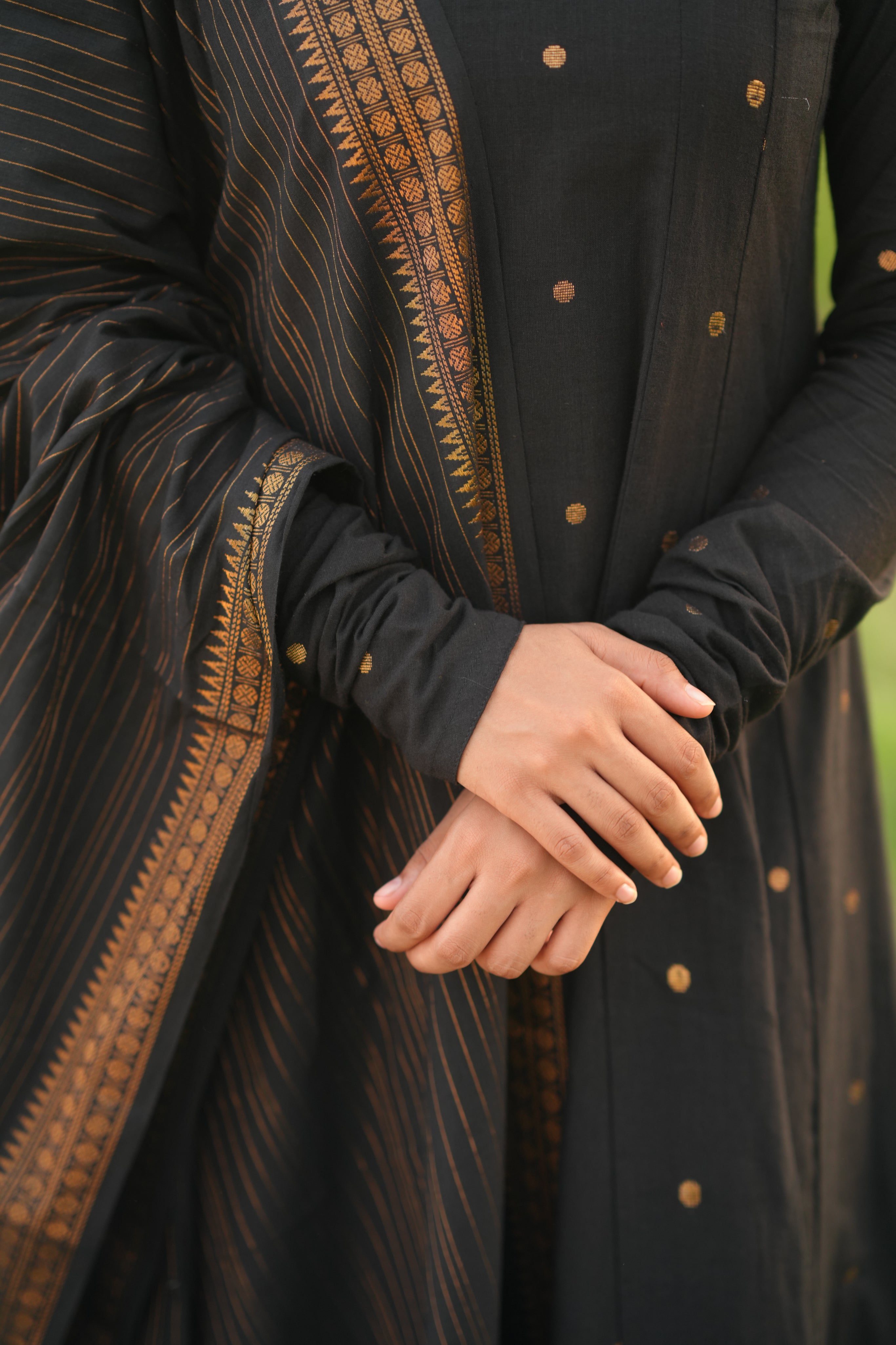 Jayanthi Black (Kurti+Dupatta )