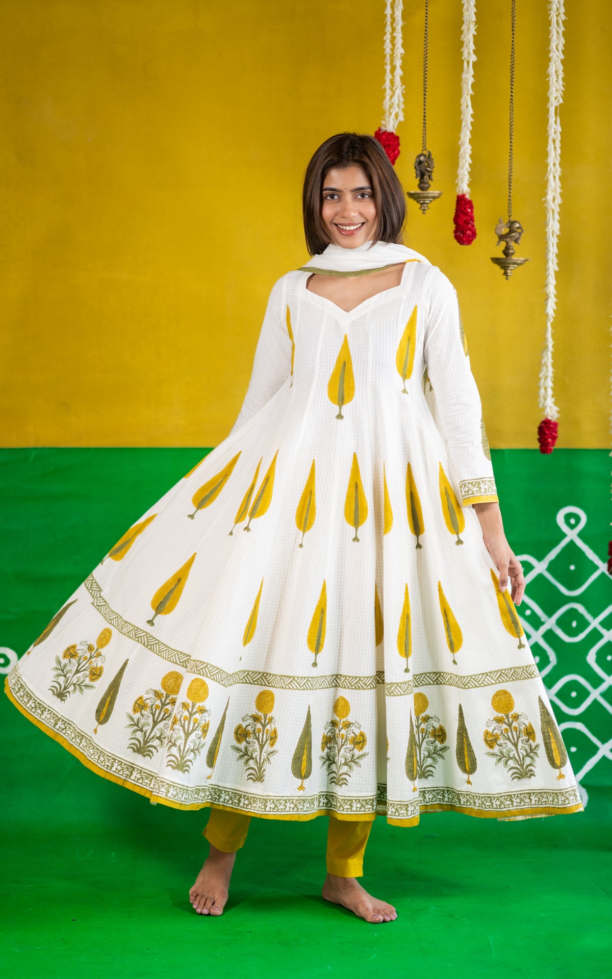 Block Magic A (Kurti+Dupatta)