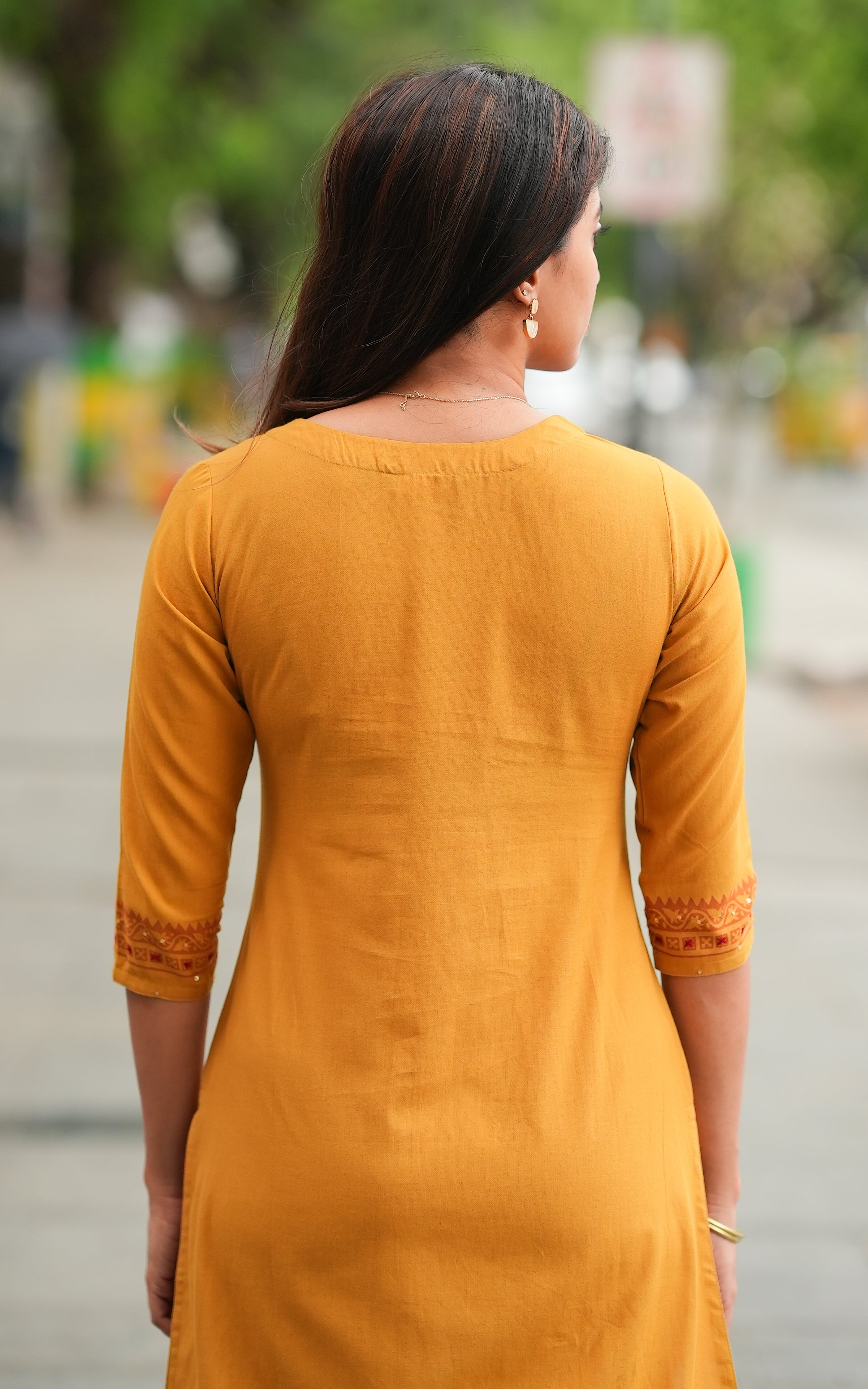 Miranjana Mustard (Kurti+Dupatta)