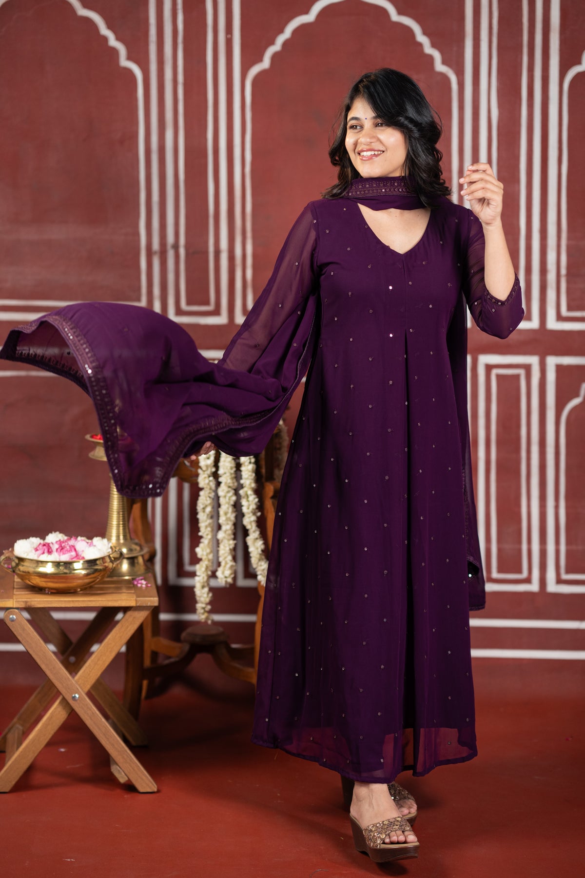 Diwali Evening A (Kurti+Dupatta)