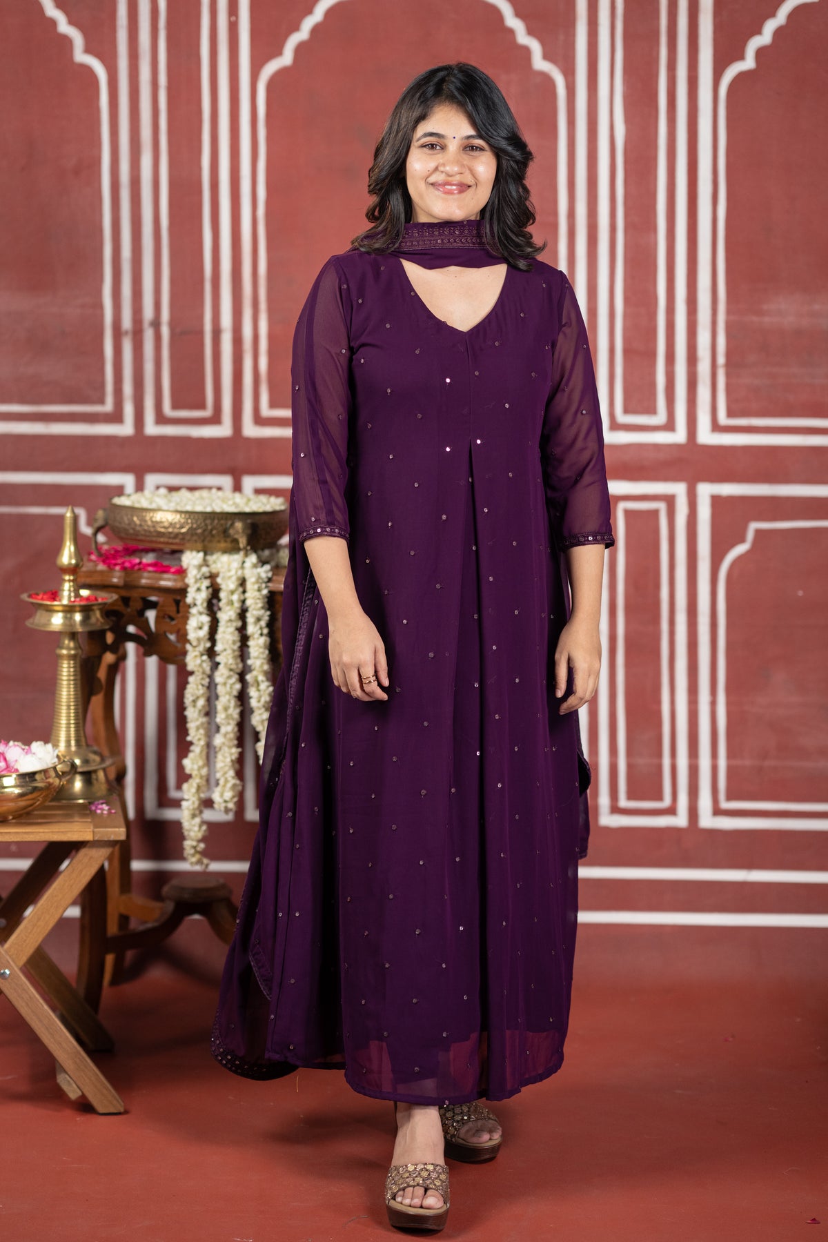 Diwali Evening A (Kurti+Dupatta)