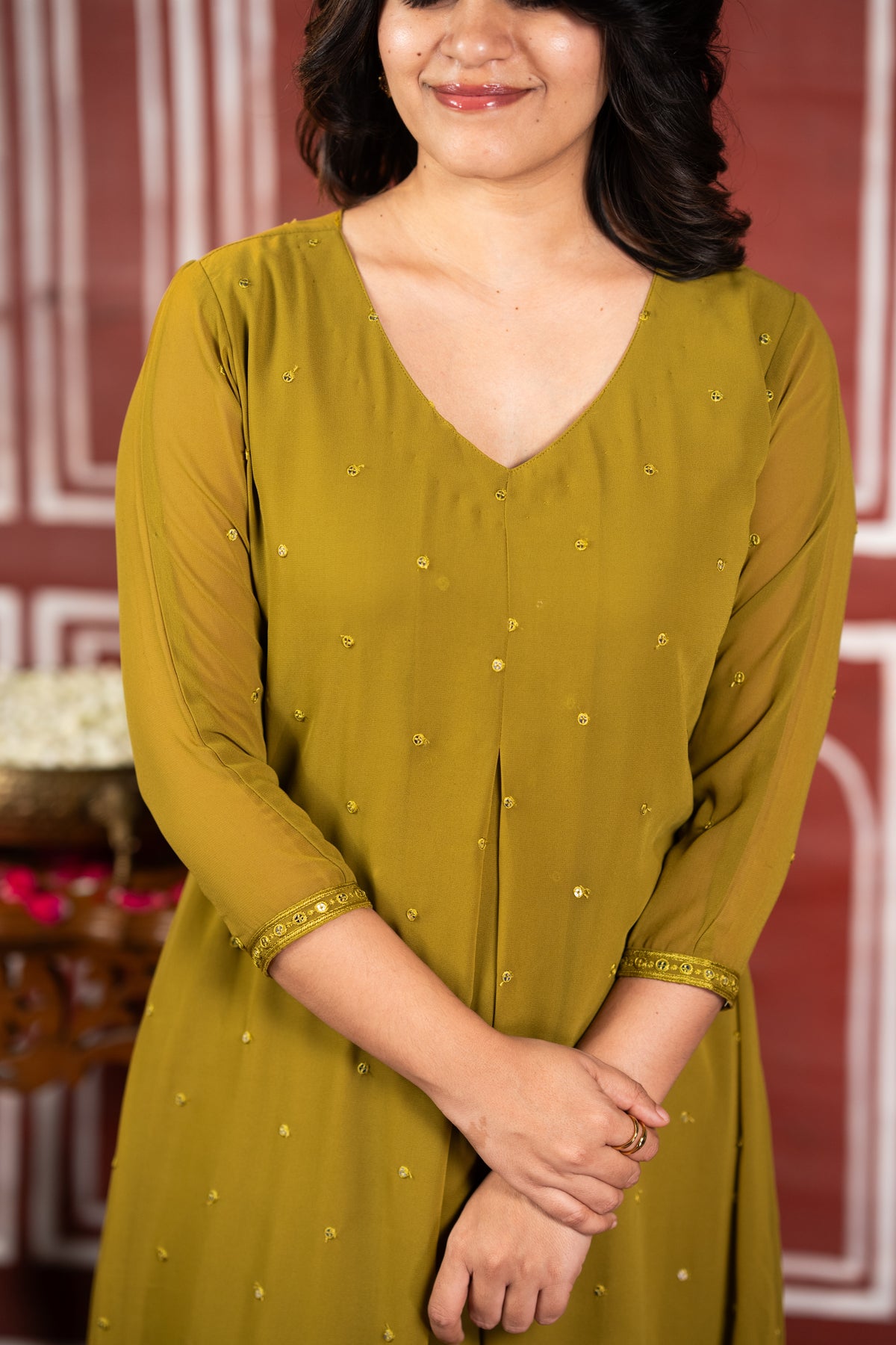 Diwali Evening C (Kurti+Dupatta)