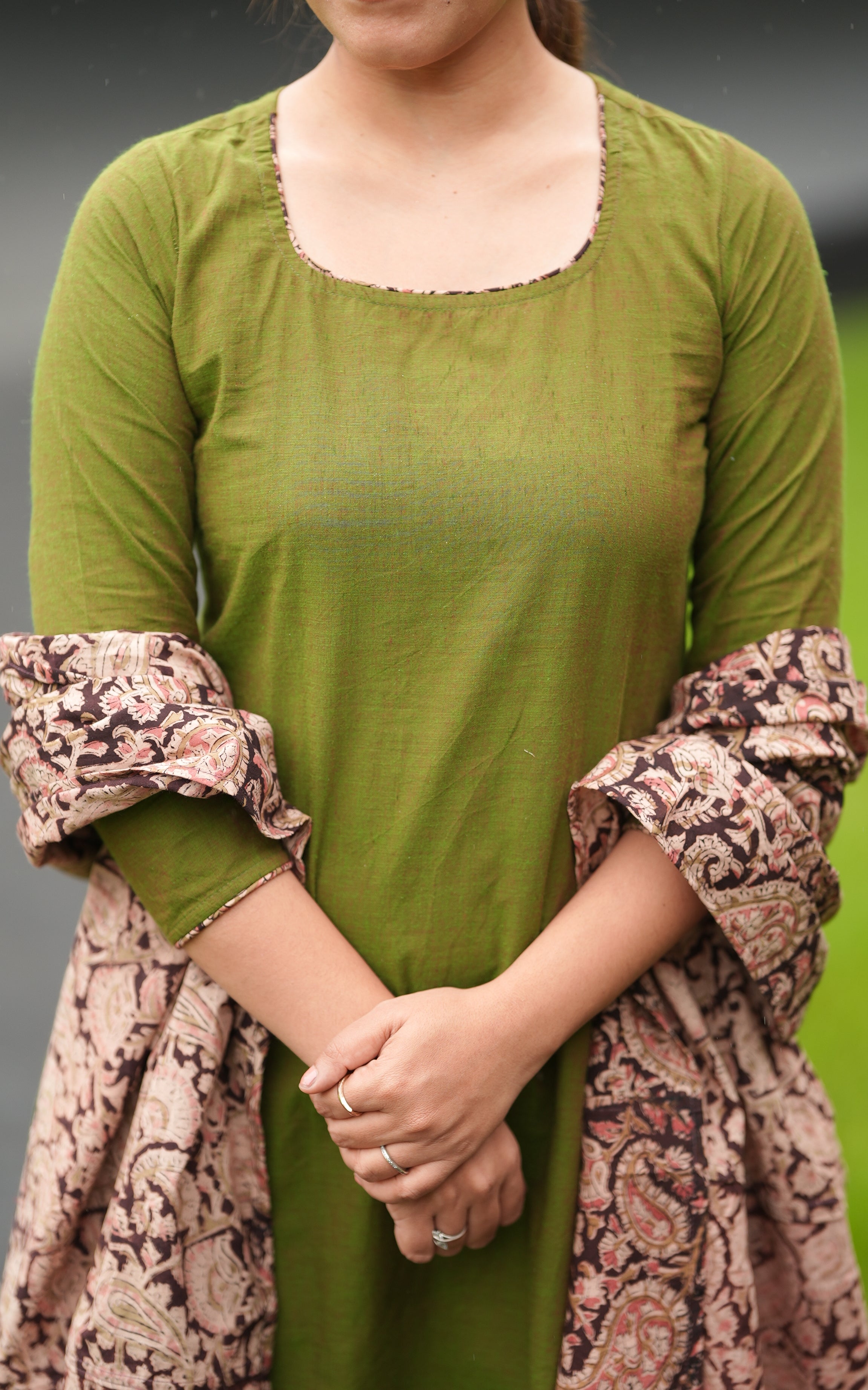 VTV Jessie Mehandi Green (Kurti+Dupatta) KURTIS instore