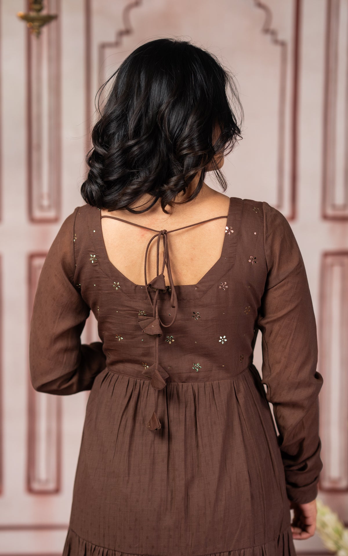 Mukaish work inspired E (Kurti+Dupatta)