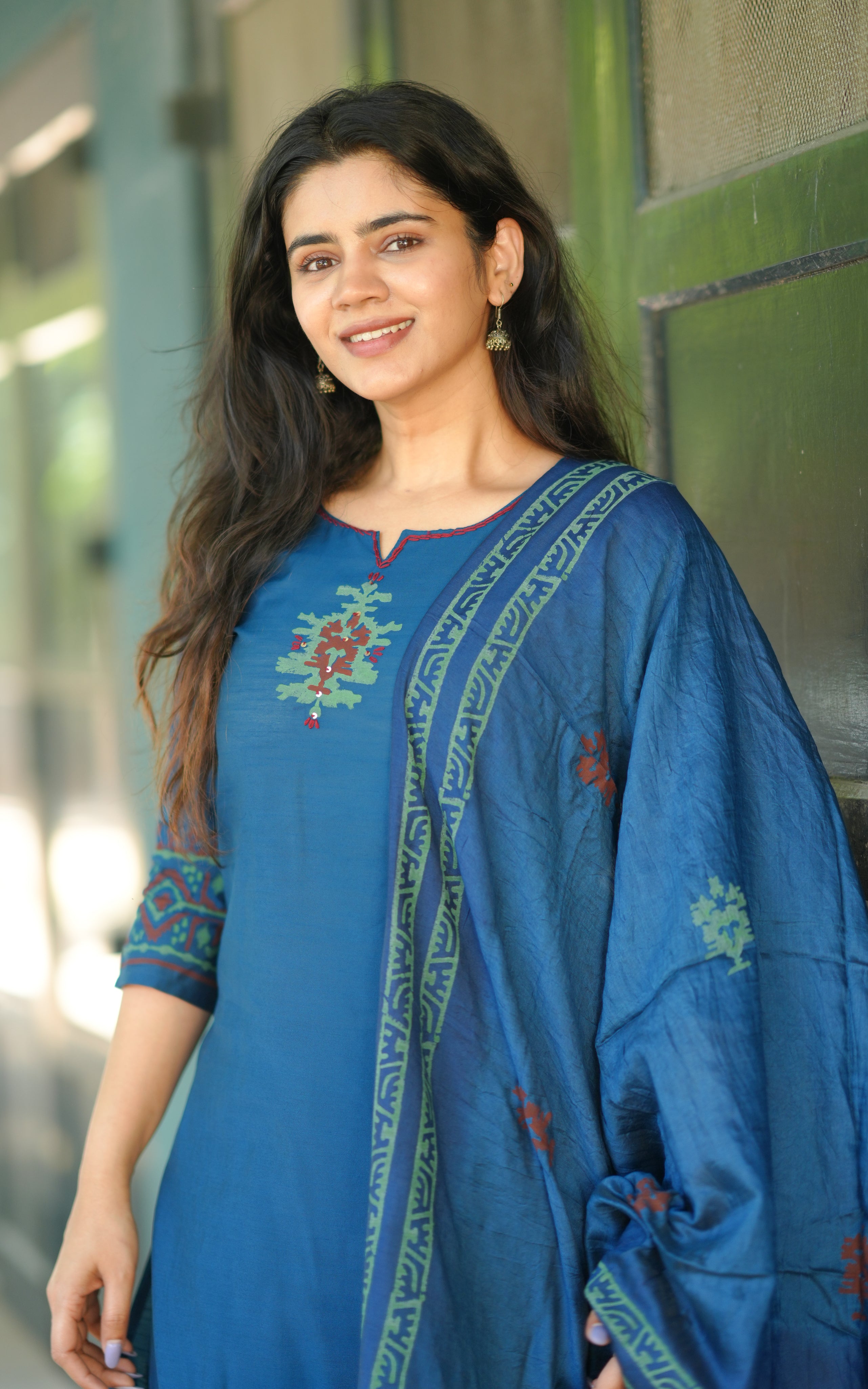 Rohila HandBlock (Kurti+Pant+Dupatta)