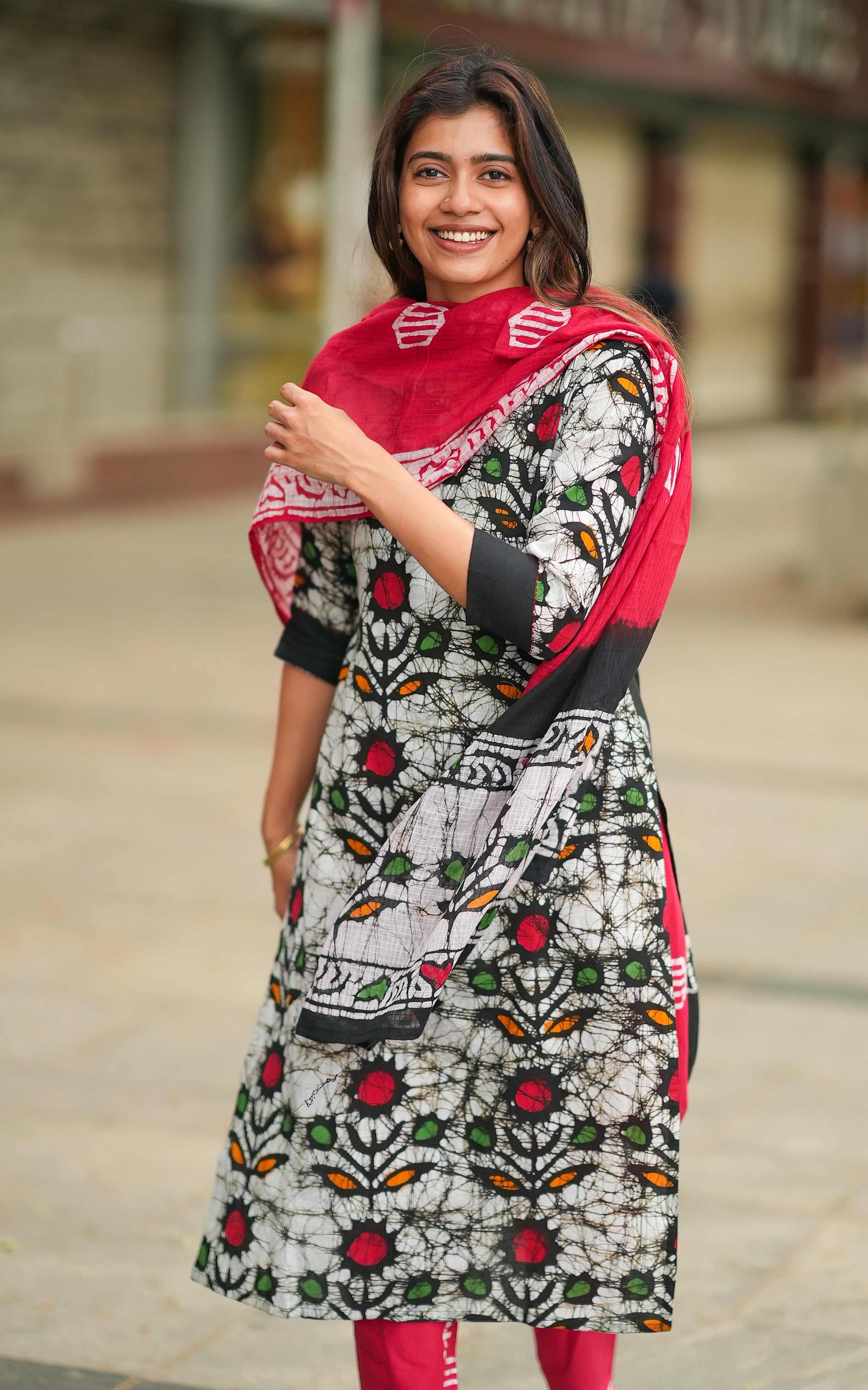 Pranika A (Kurti+Pant+Dupatta)