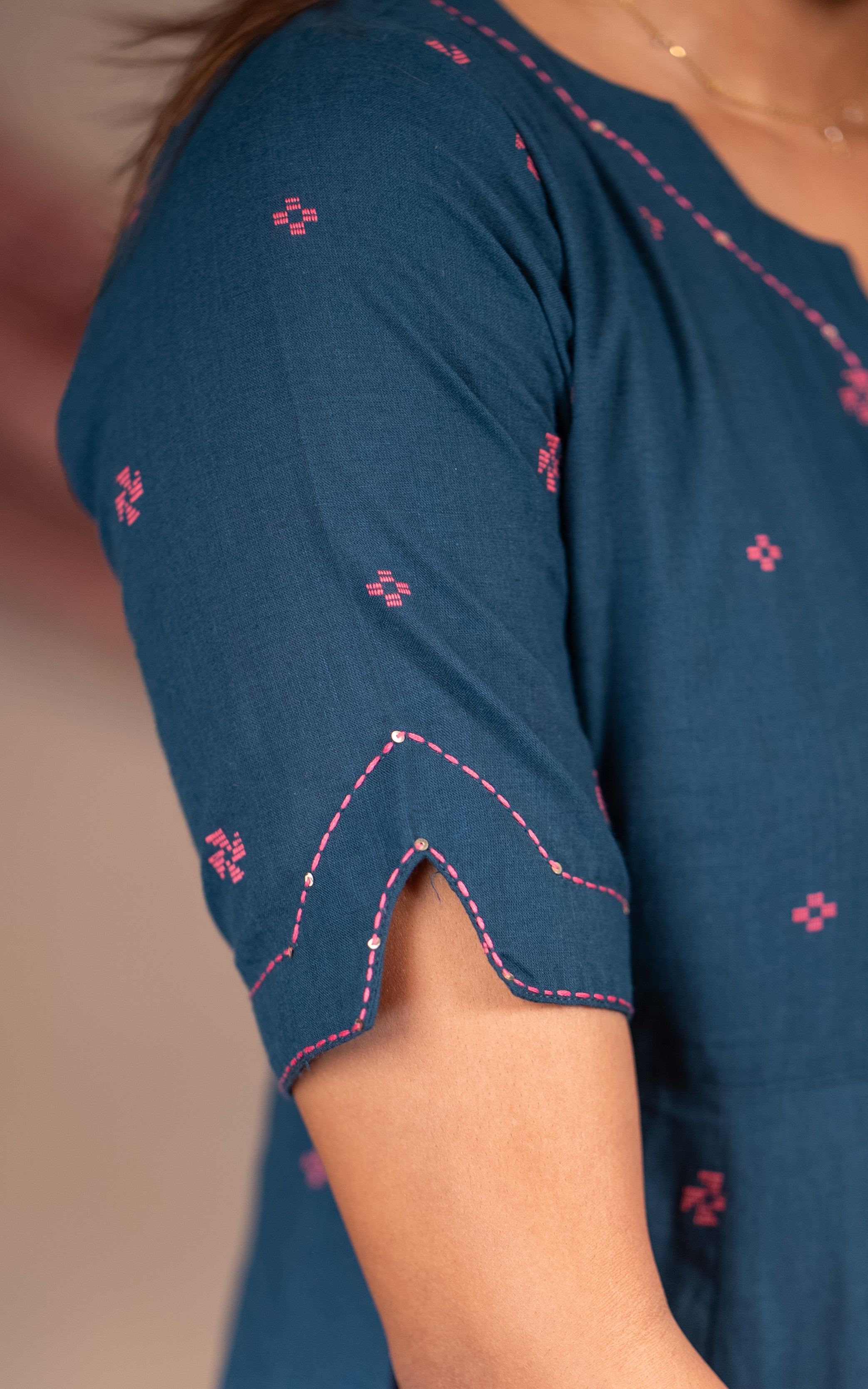 Daily Wear Breathable South Cotton Kurti Set