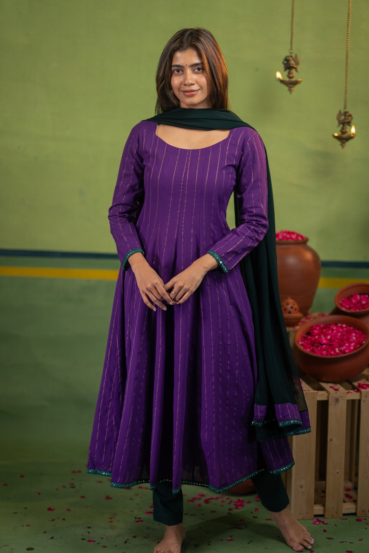 Kurinji Poo (Kurti+Dupatta)