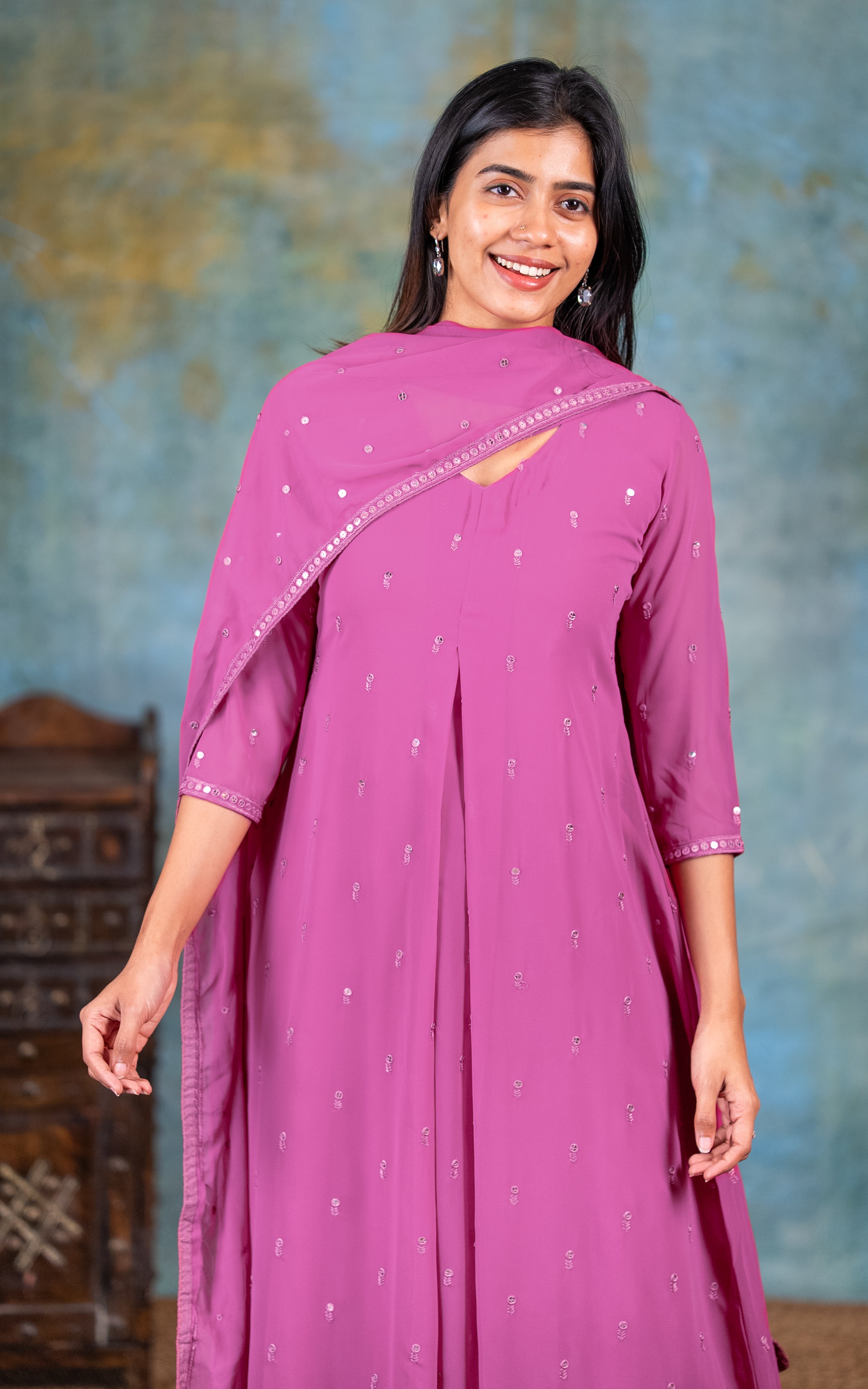 Yatra Onion Pink (Kurti+Dupatta)
