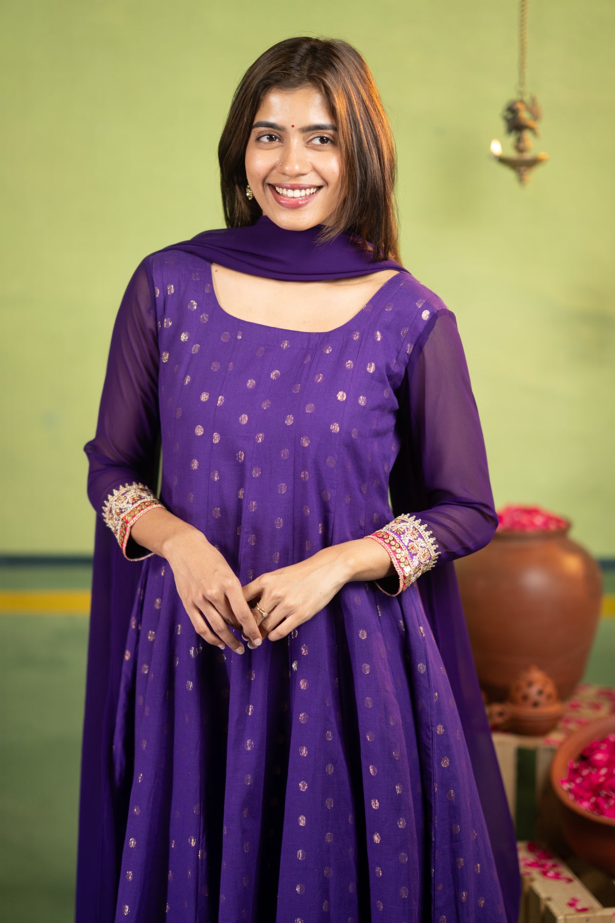 Dasara with Lining (Kurti+Dupatta)
