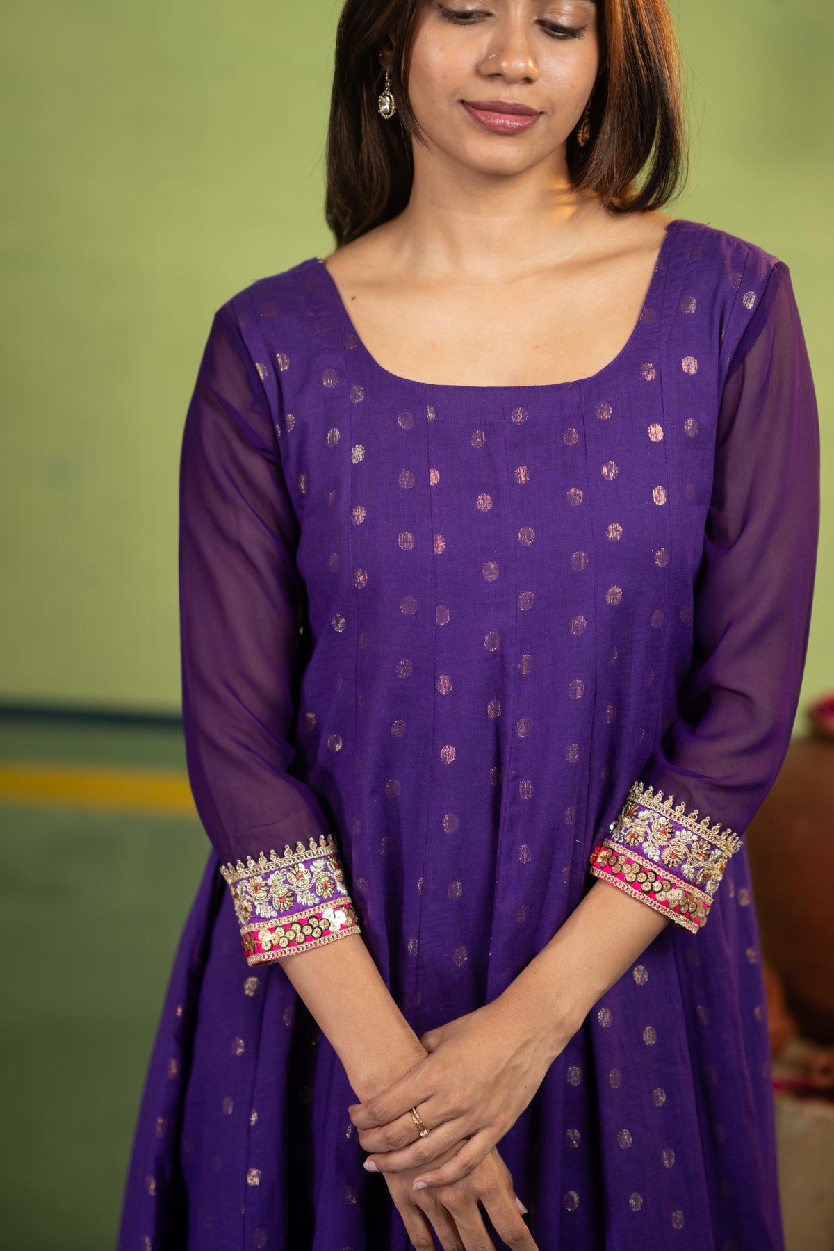 Dasara with Lining (Kurti+Dupatta)