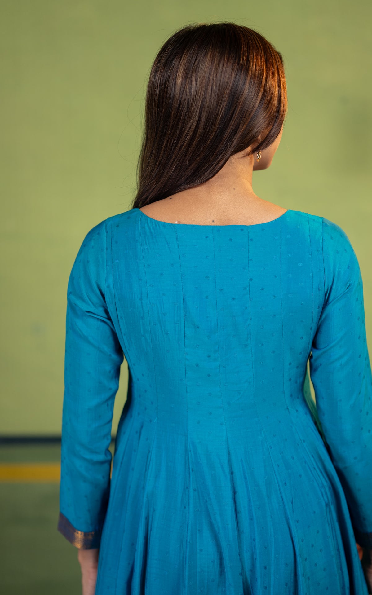 Navarathri Rama Blue (Kurti+Dupatta)