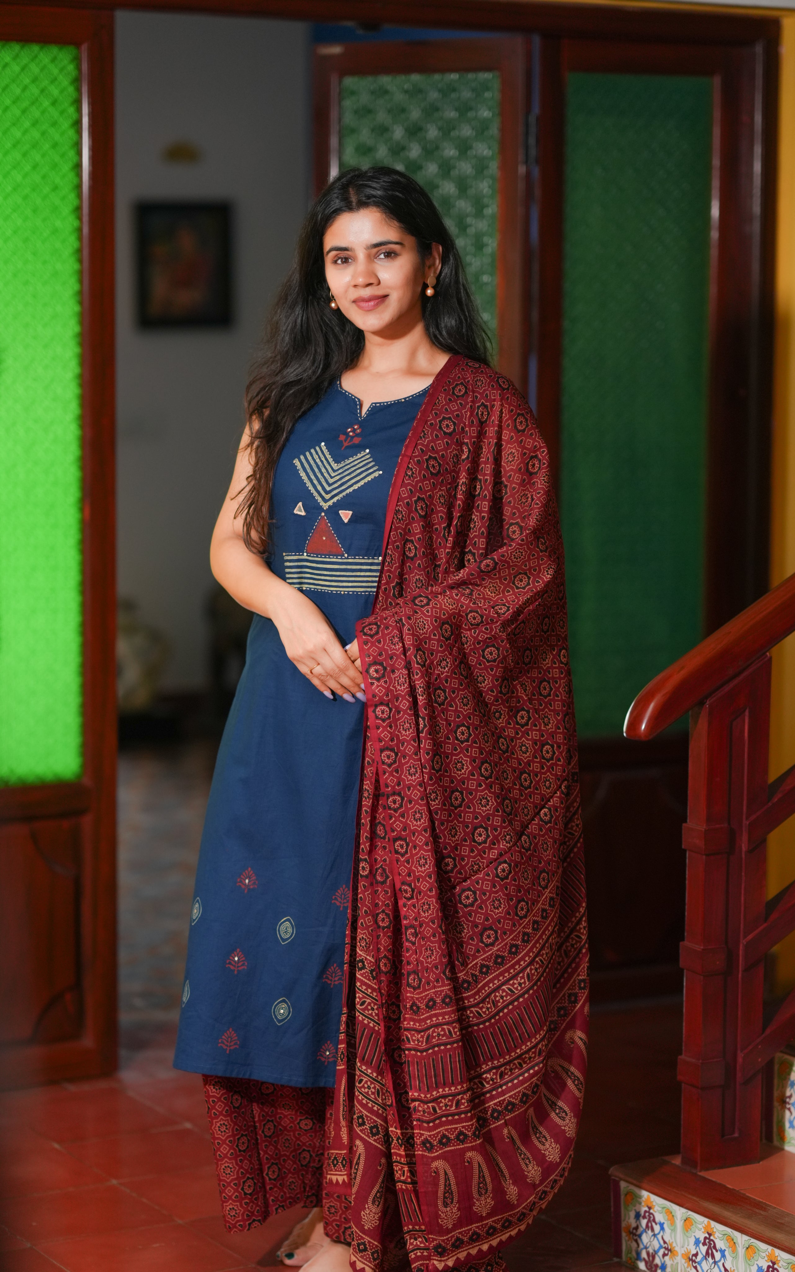 straight cut kurti with pant