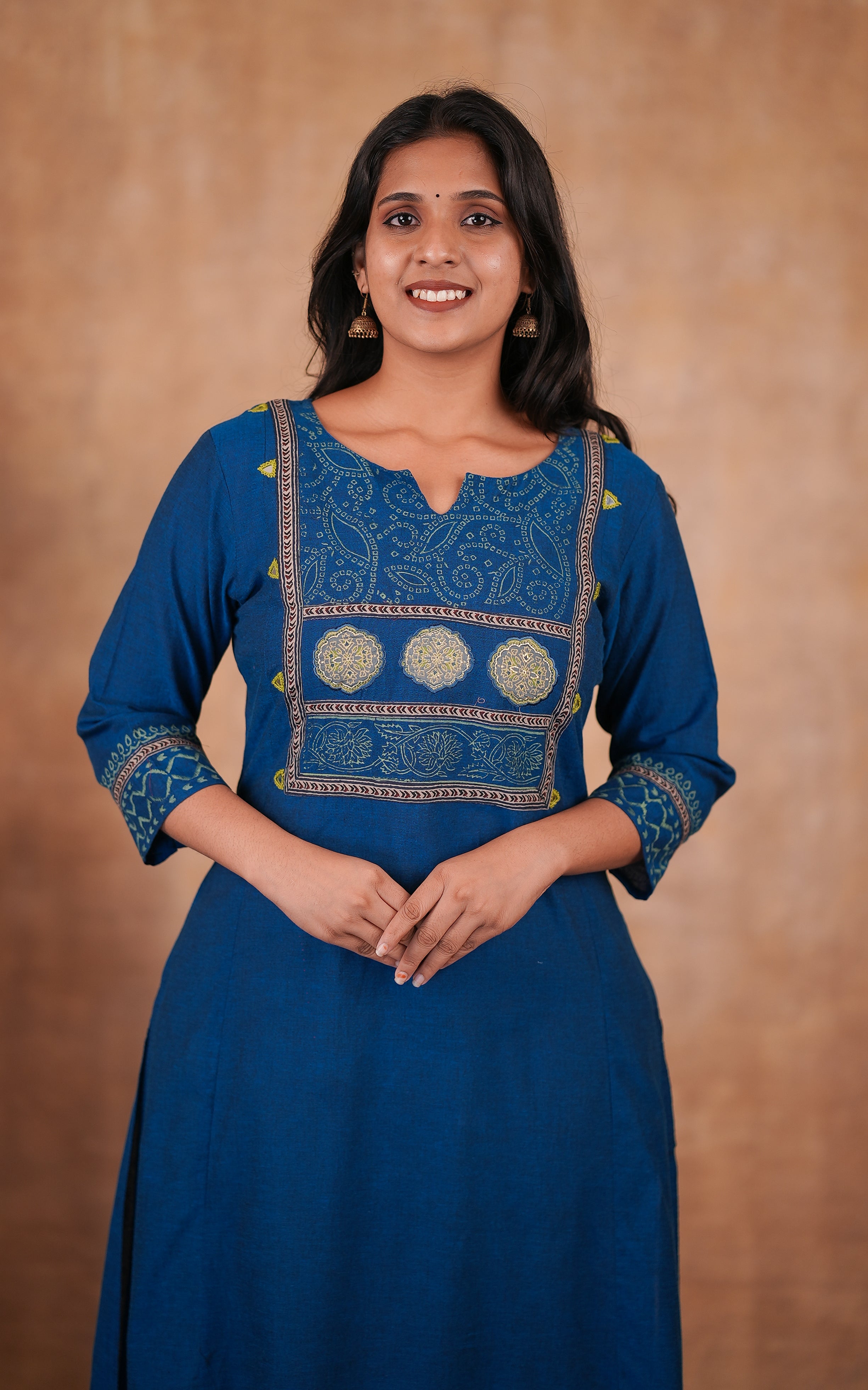 Daily wear cotton side slit kurti for women