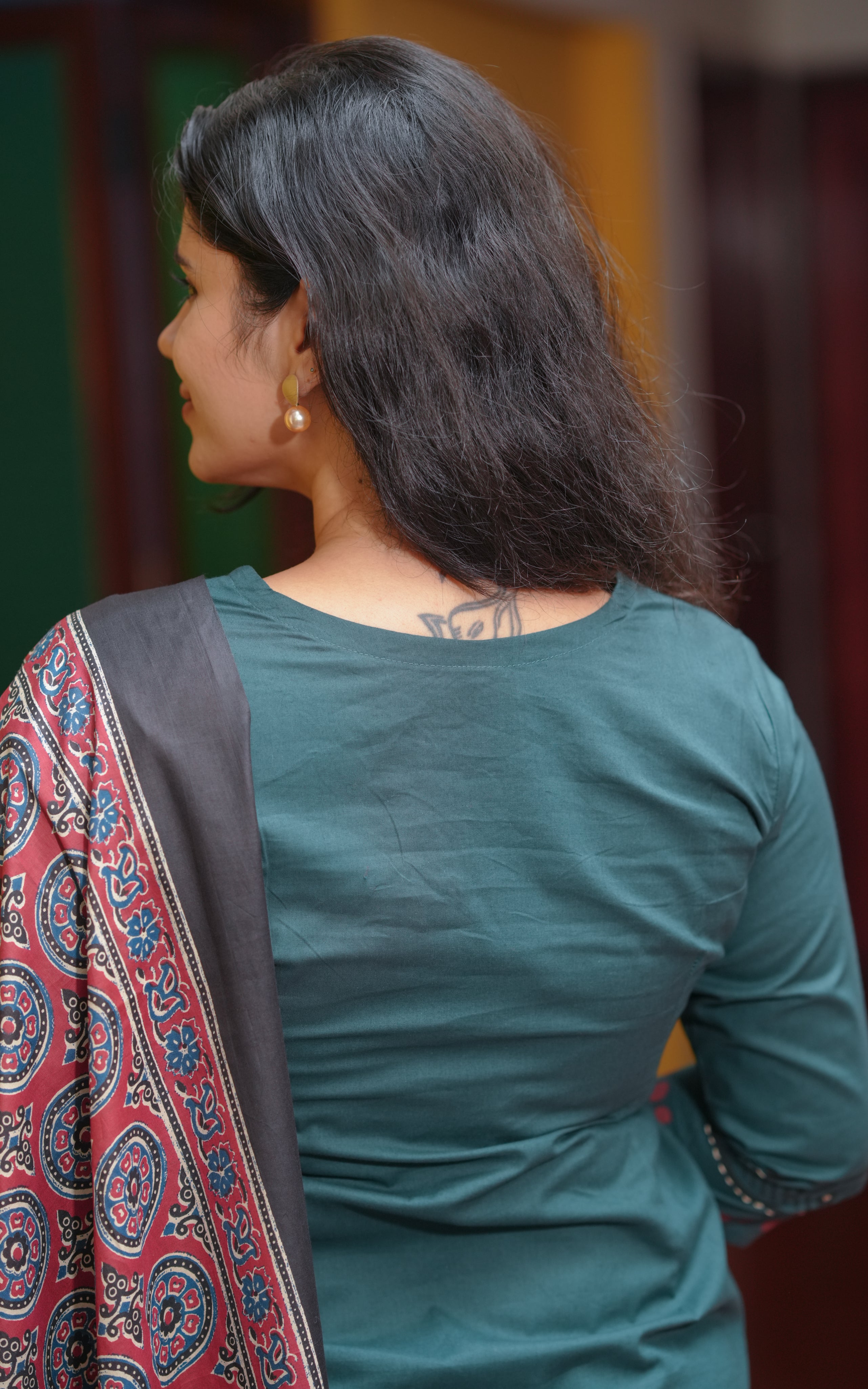 Smitha HandBlock (Kurti+Pant+Dupatta)