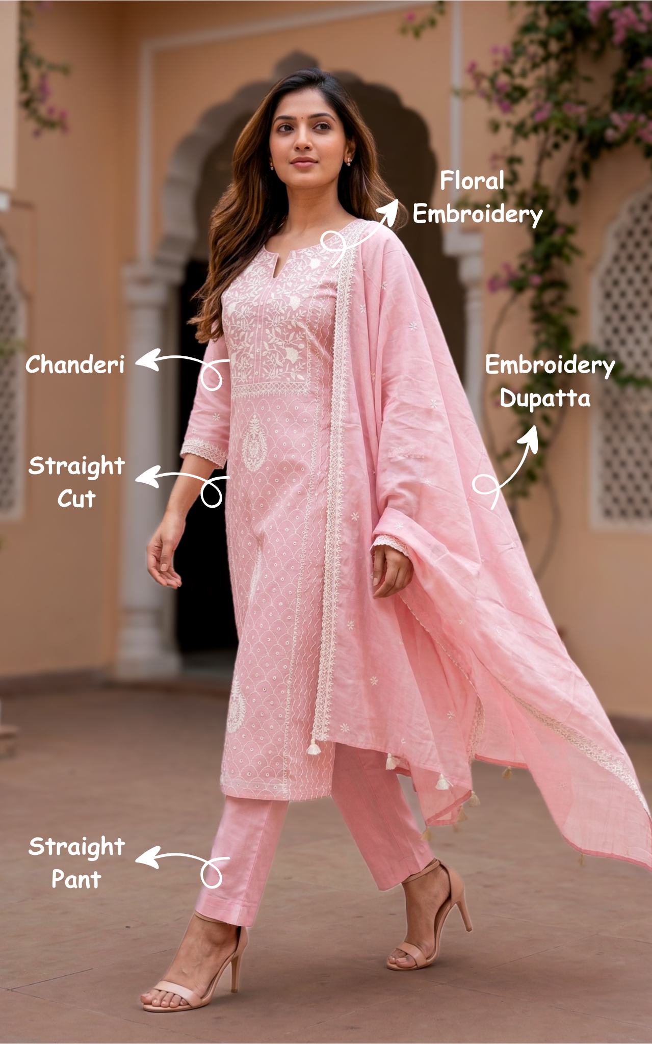 Yasmine (Kurti+Pant+Dupatta)