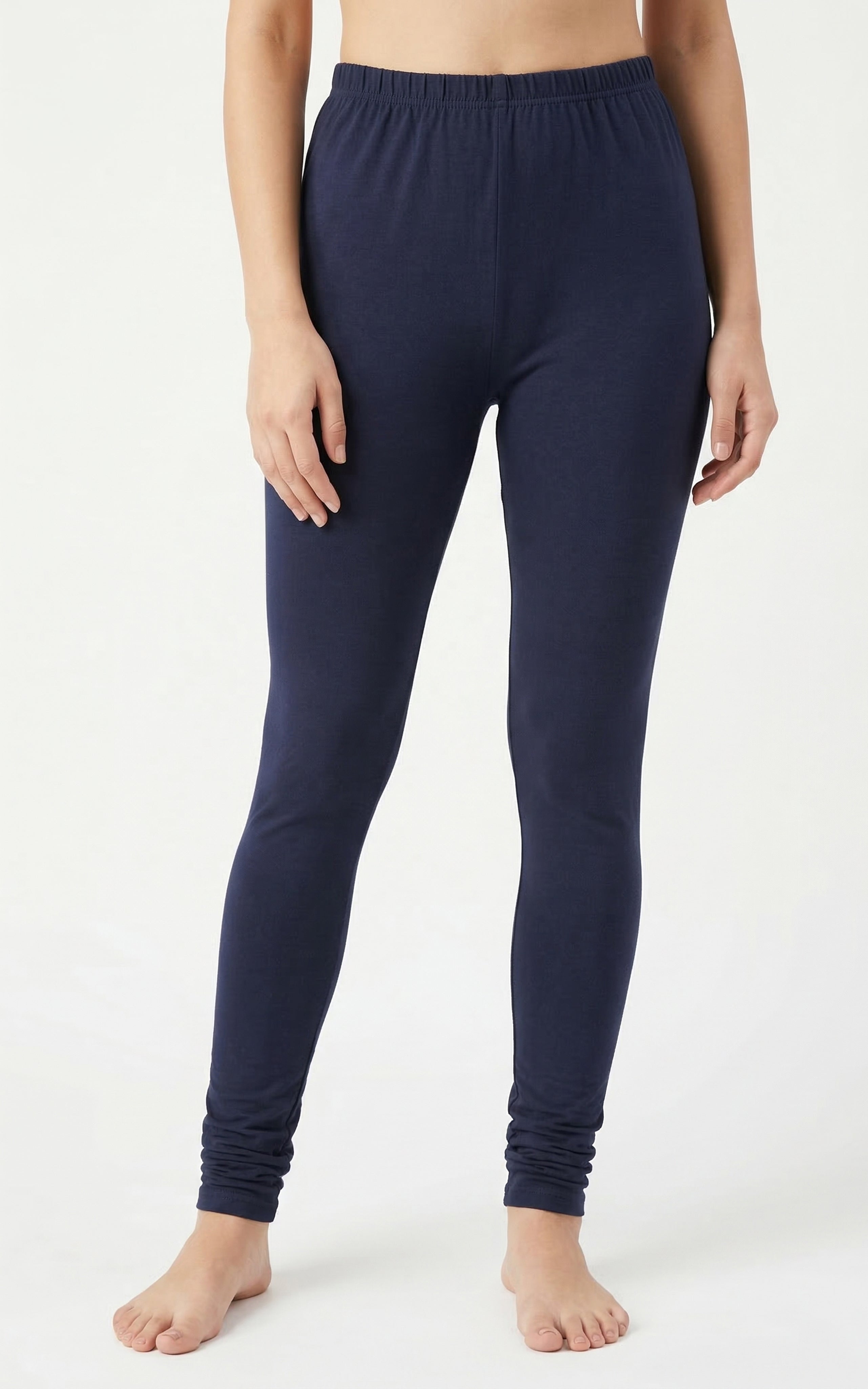 Instore – Dark Navy Ankle Length Legging for Women – Stretchable – Mix N Match Bottom Wear