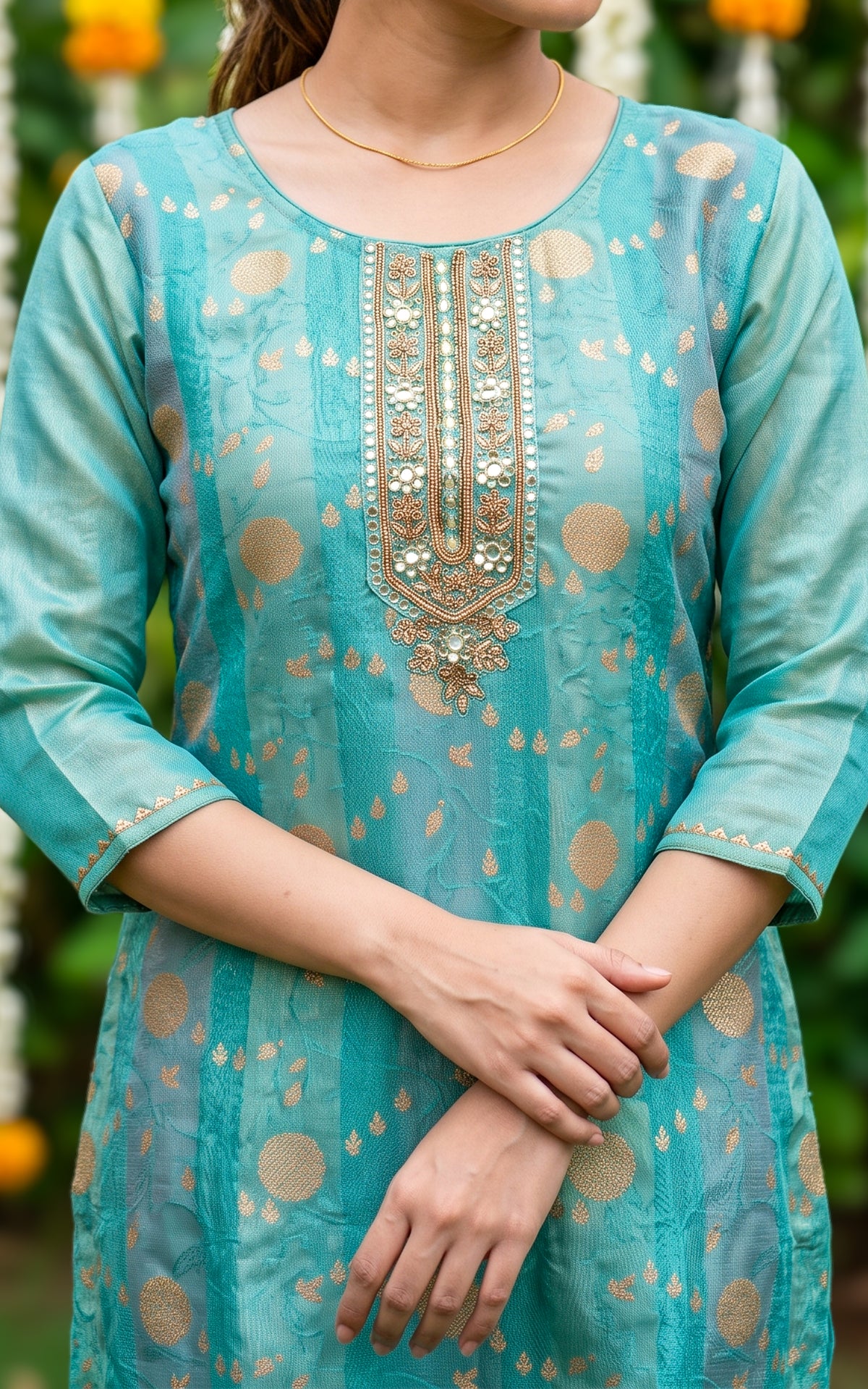Hashna A (Kurti+Pant+Dupatta)
