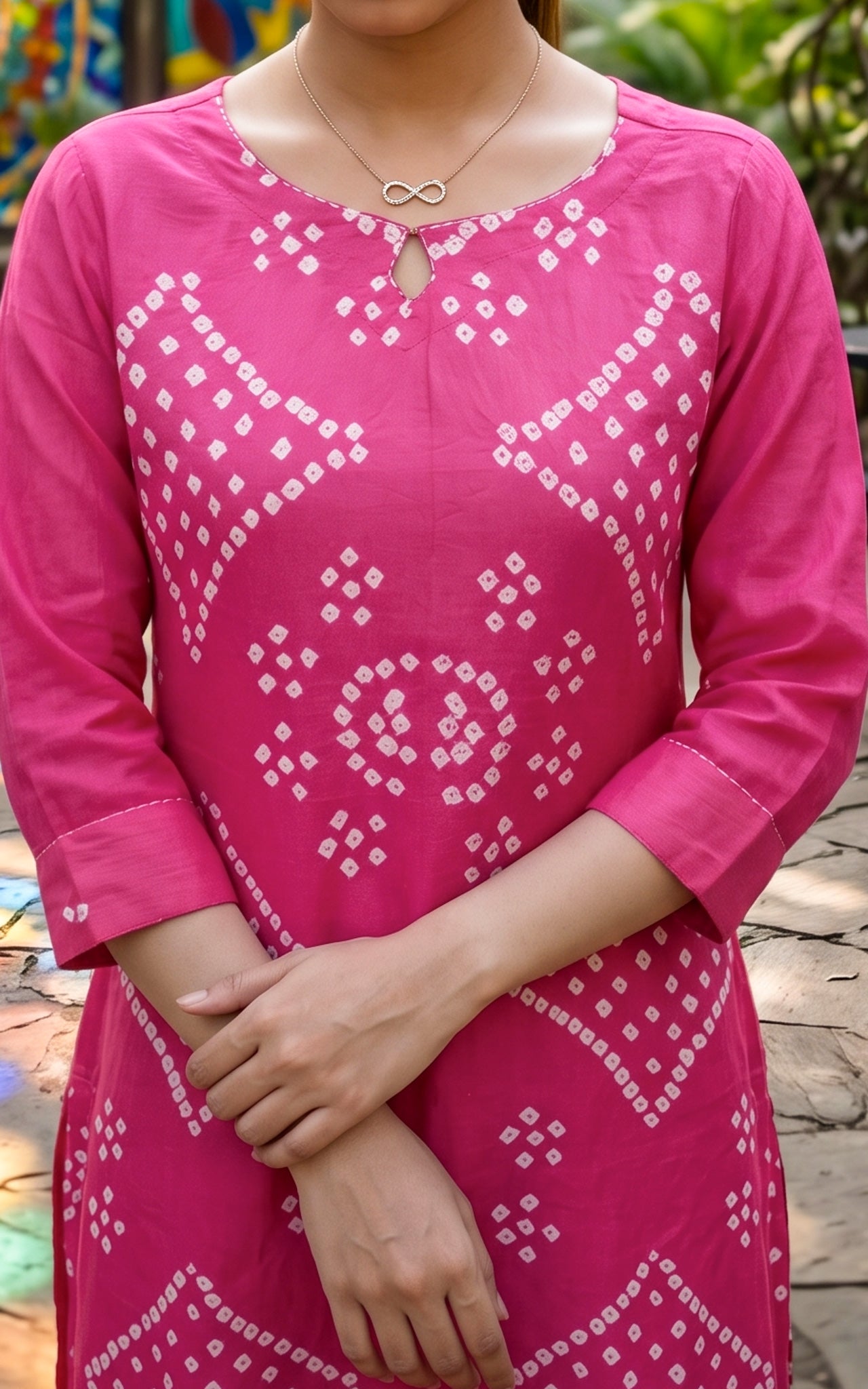 Pink and Mustard Yellow Cotton Summer Collection Kurti Set for Women