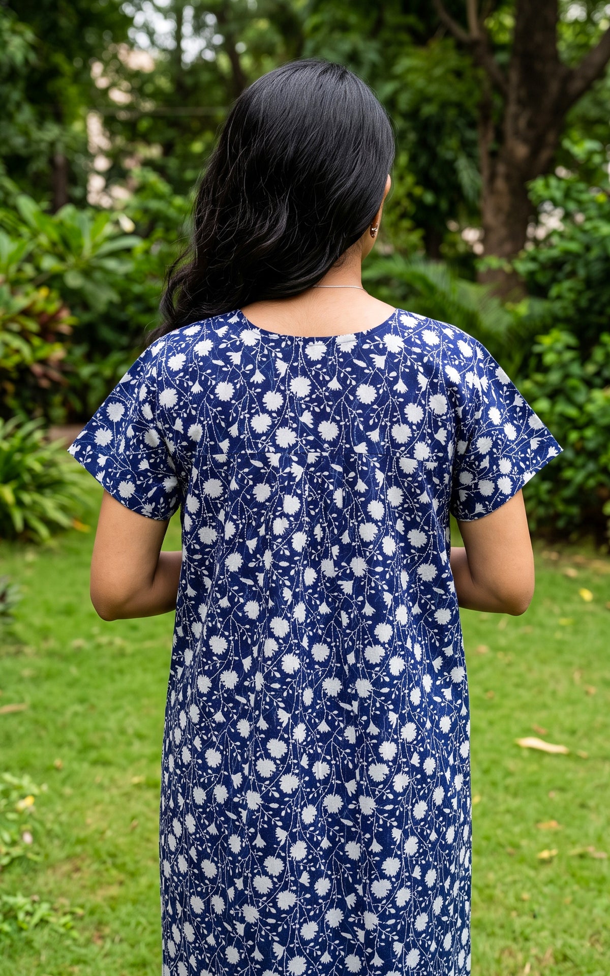 Cotton Straight Fit Nighty-165SS11