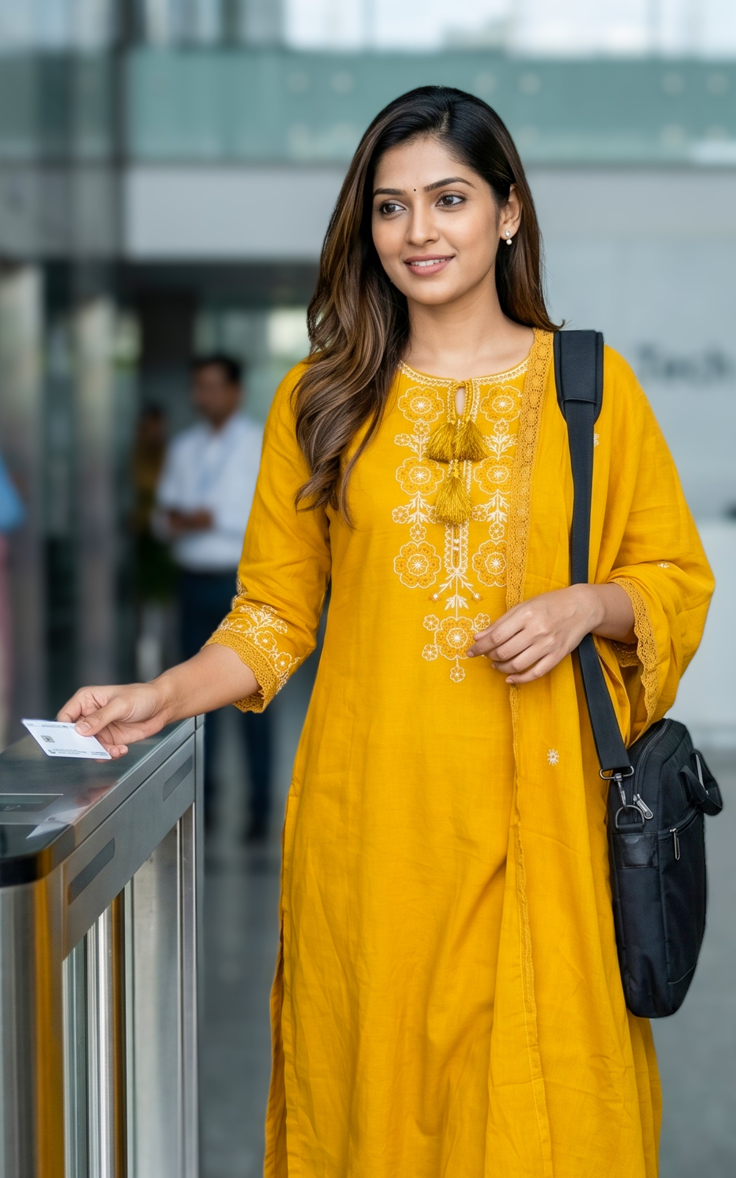 Cotton kurti with side slit for women