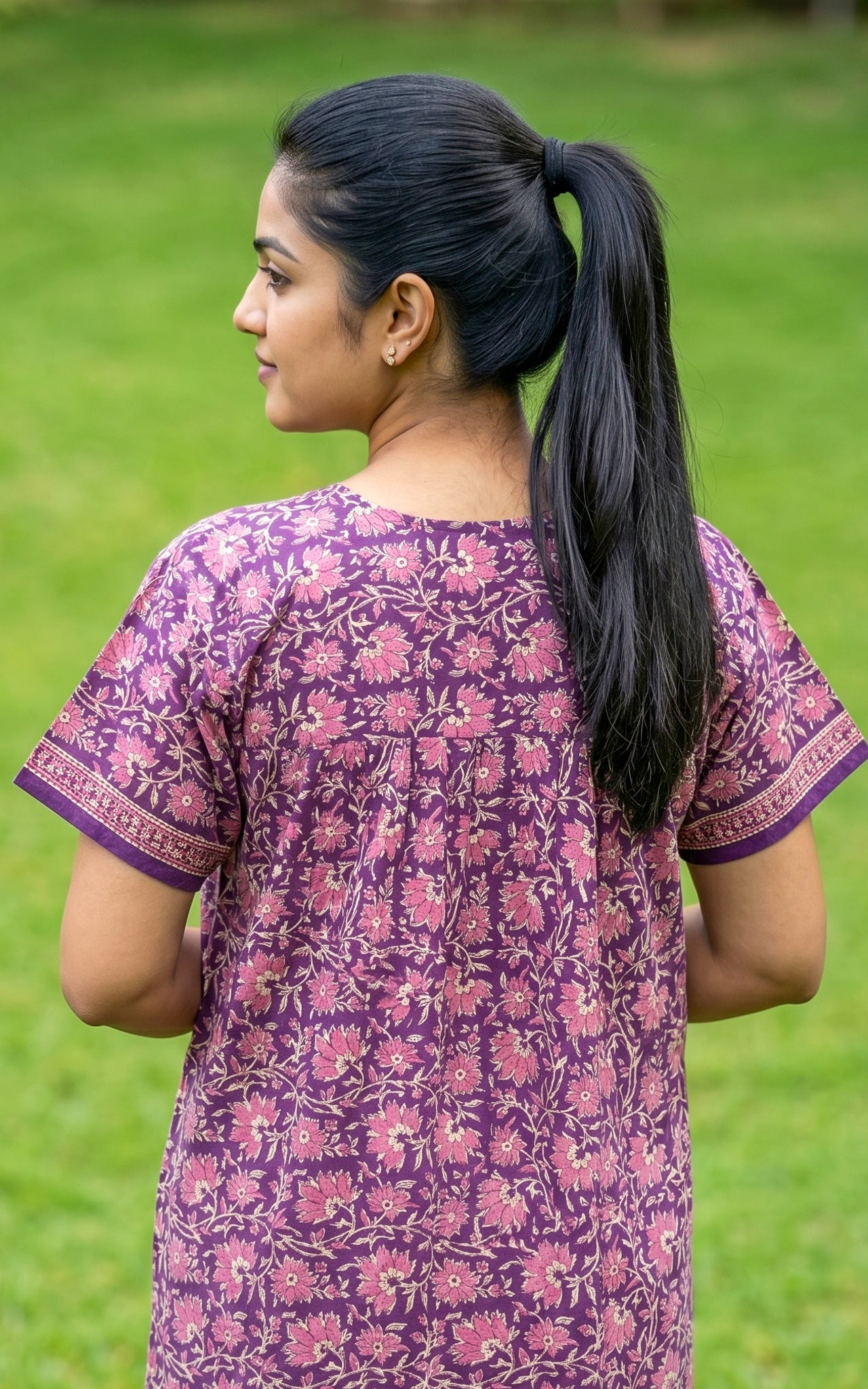 Cotton Straight Fit Nighty-162SS3