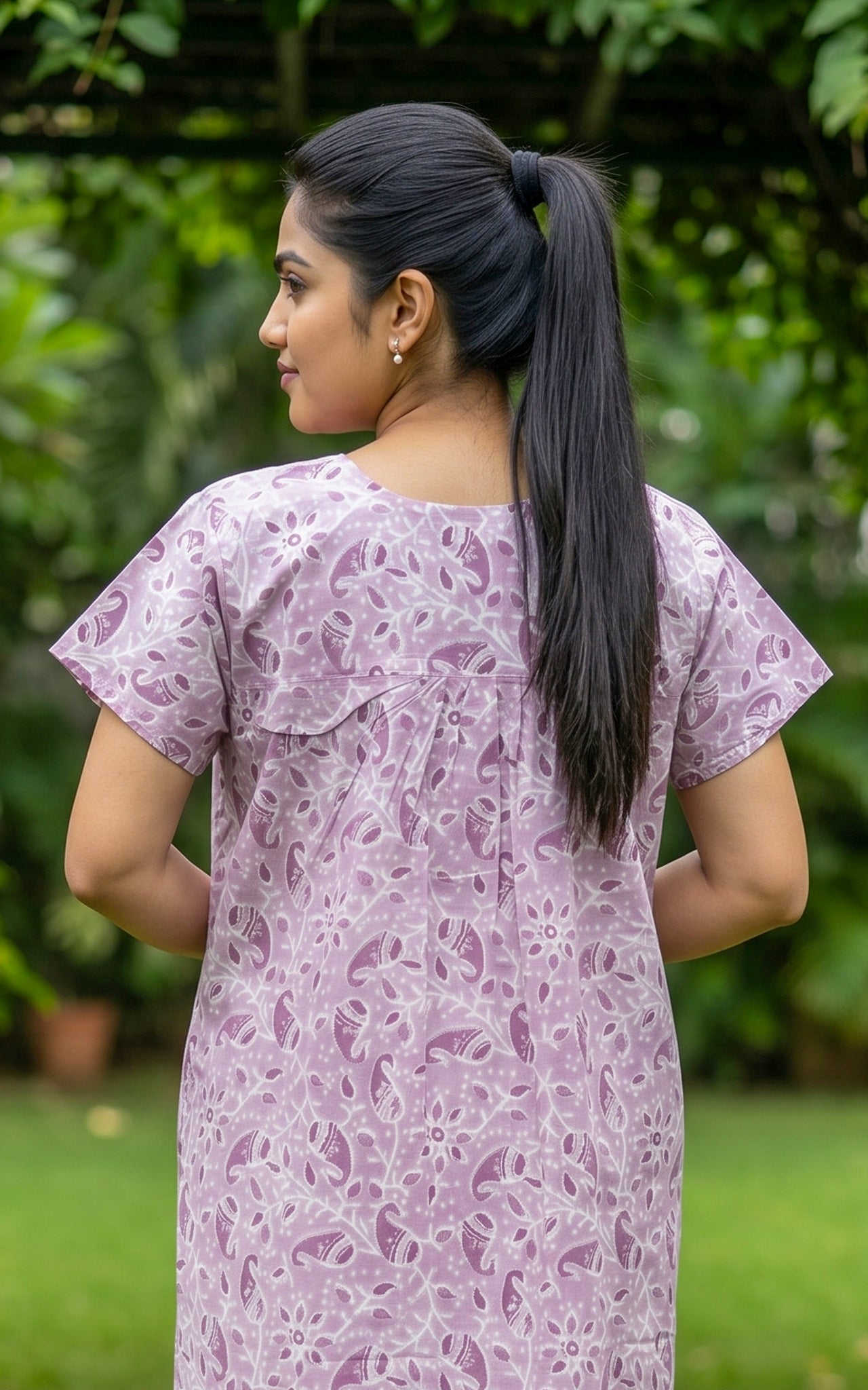 Cotton Straight Fit Nighty-162SS1B