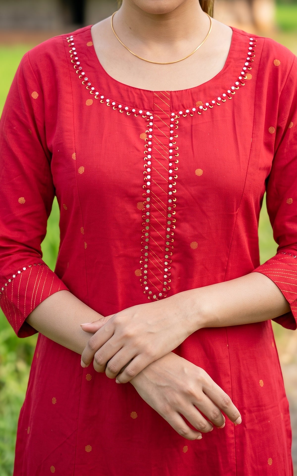 Kumari Red (Kurti+Dupatta)