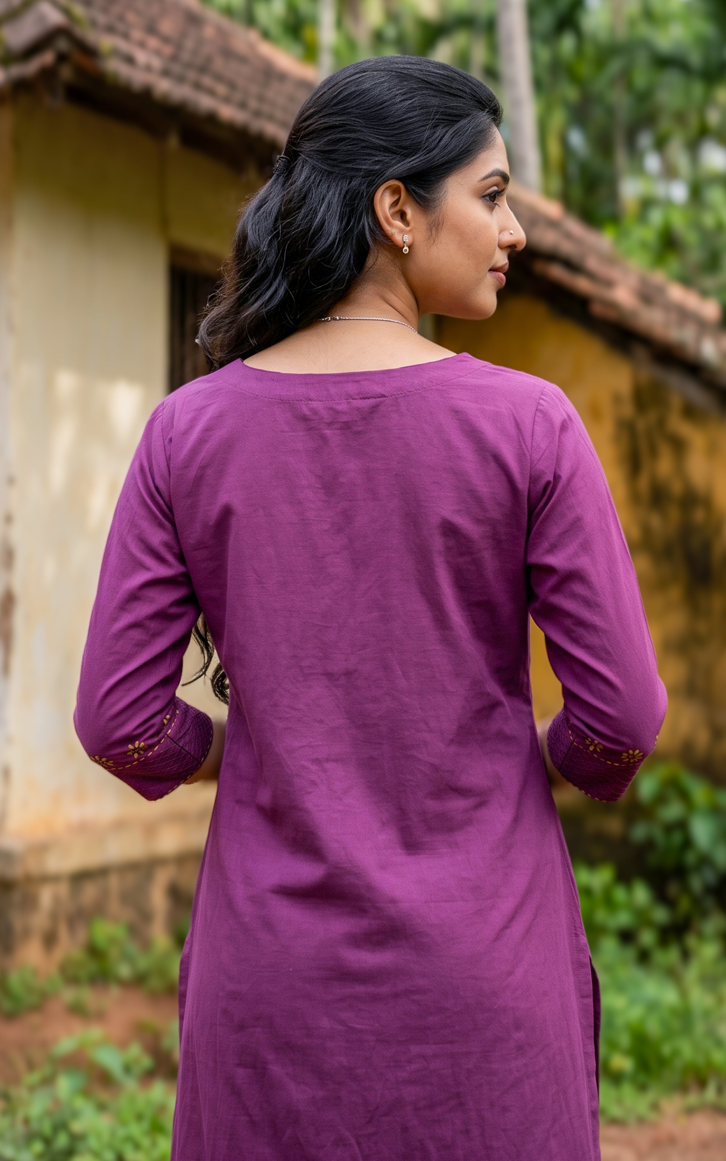 Masani Plum (Only Kurti)