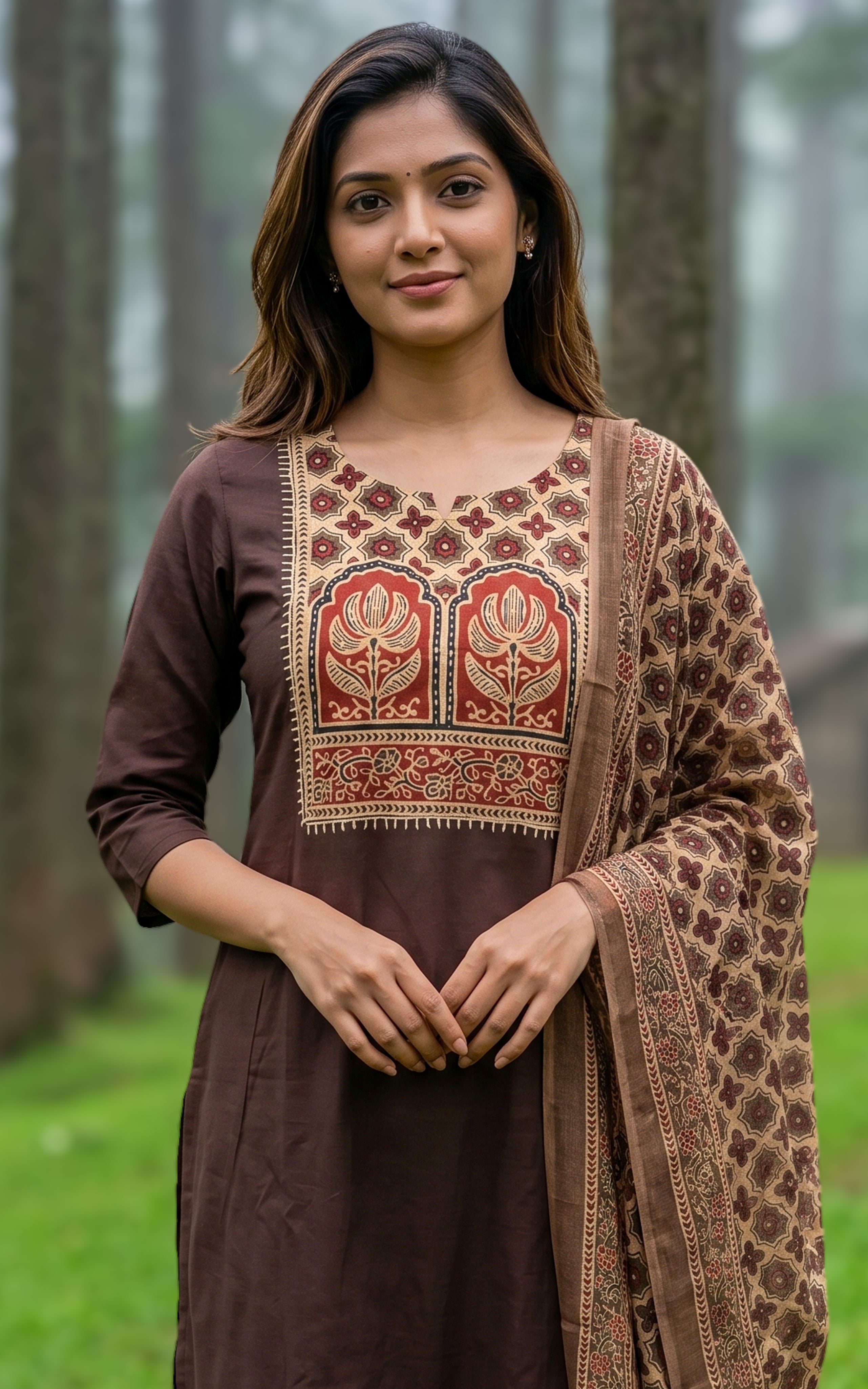 Poovarasam (Kurti+Pant+Dupatta)