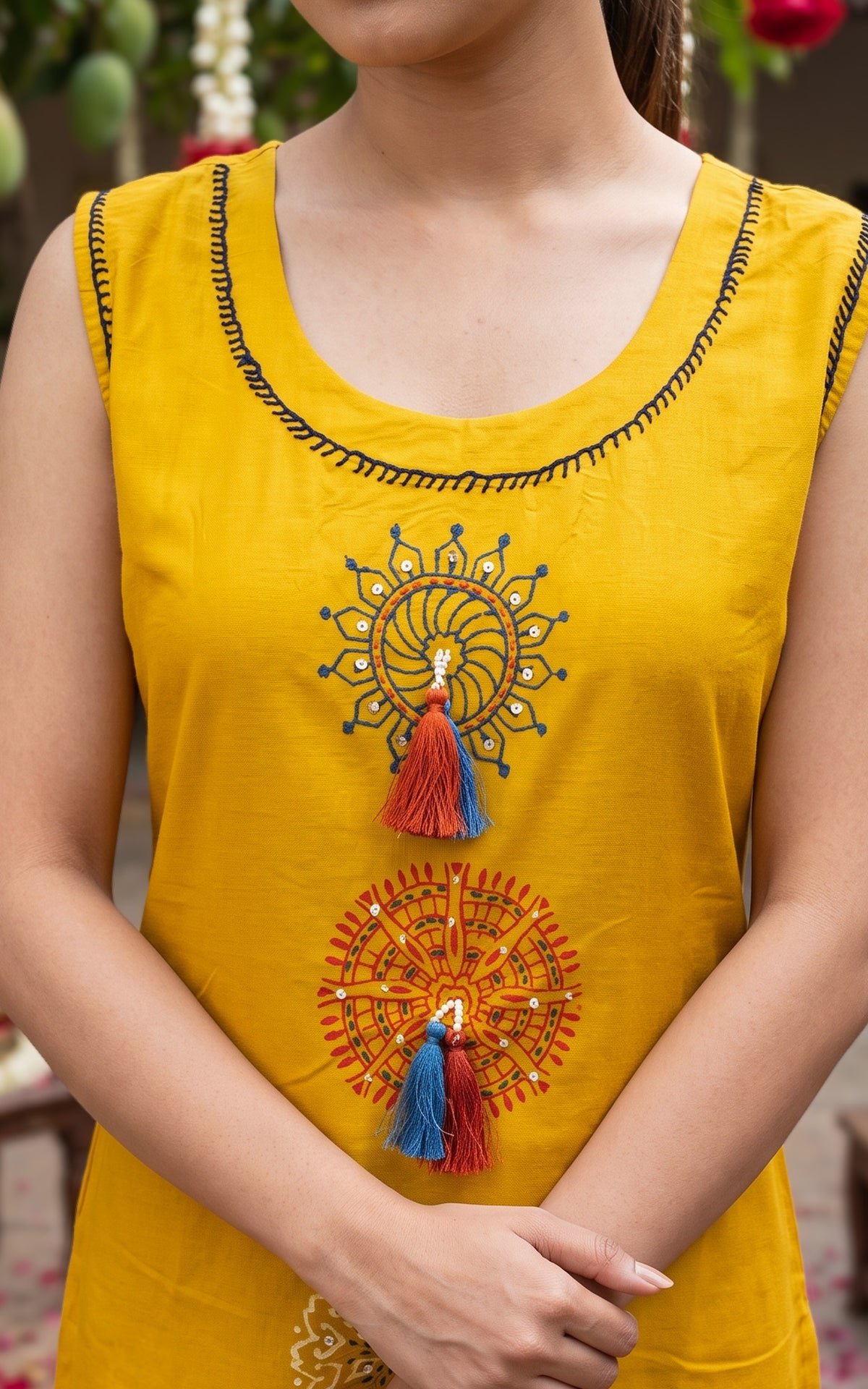 Aurumaya D Handblock (Kurti+Dupatta)