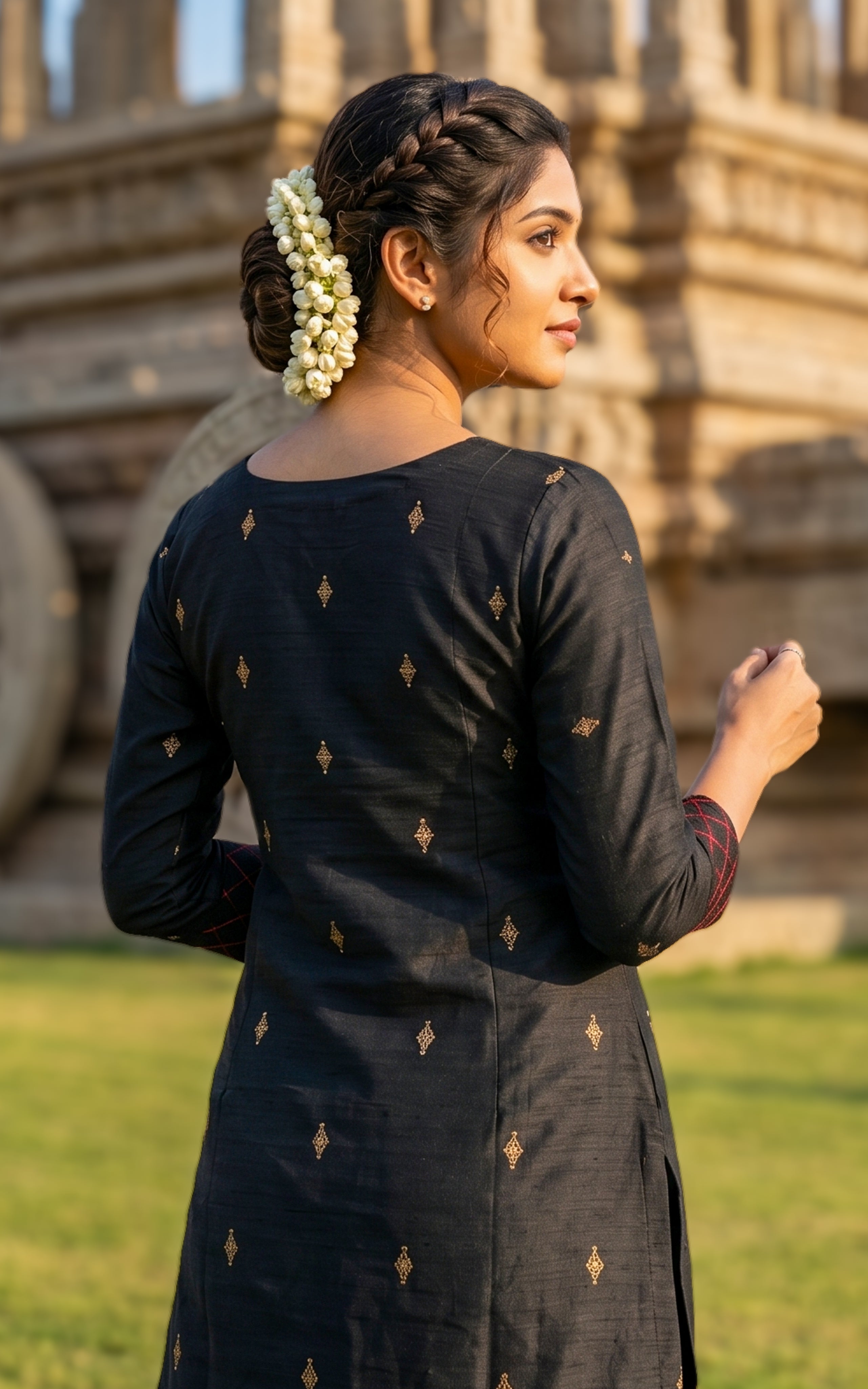 Subiksha Black (Kurti+Dupatta)