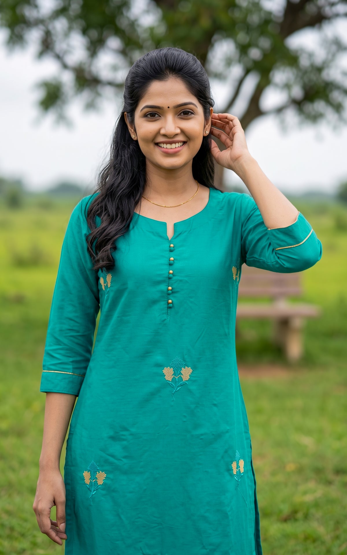 Yashodha Teal Blue