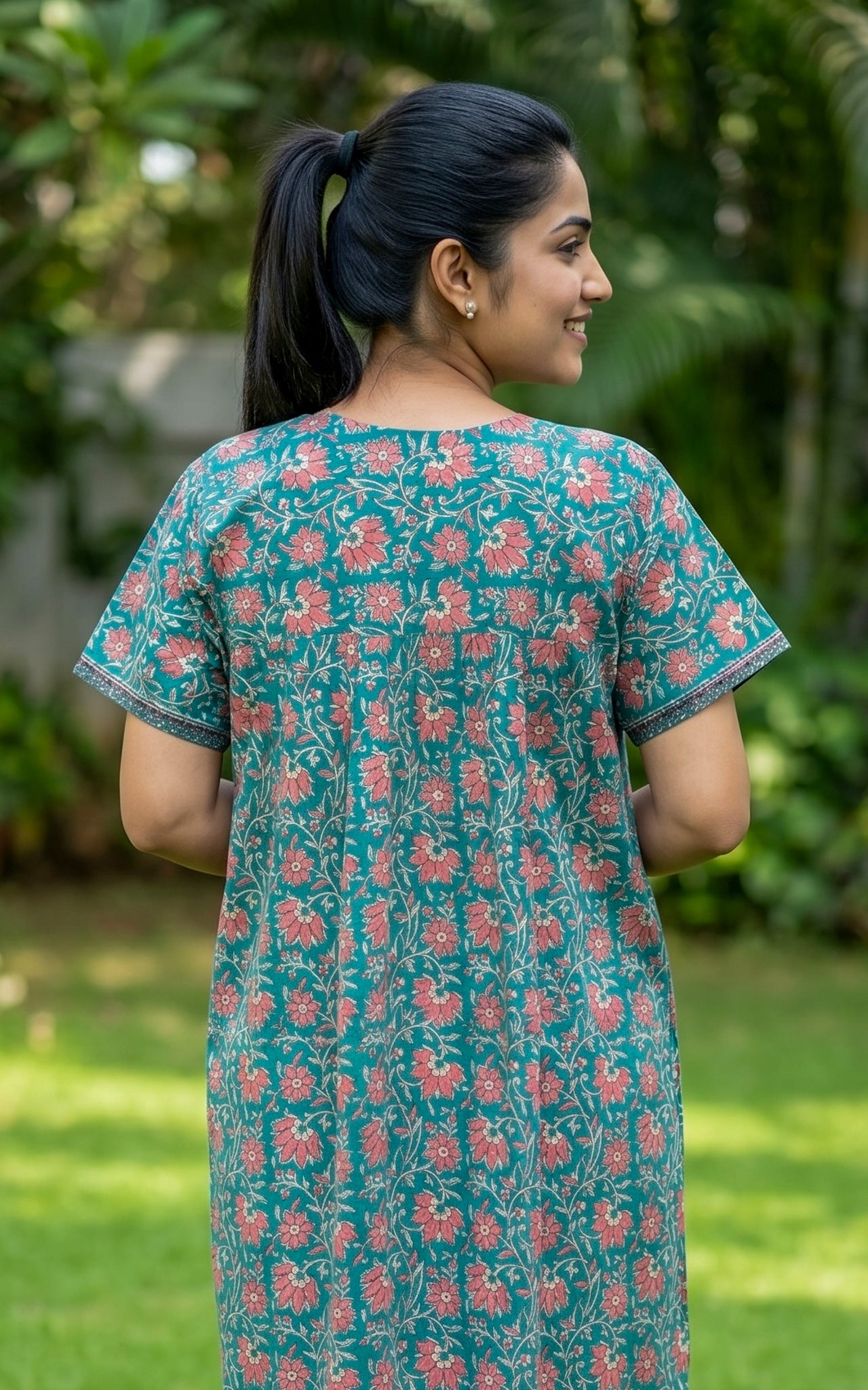 Cotton Straight Fit Nighty-162SS3B