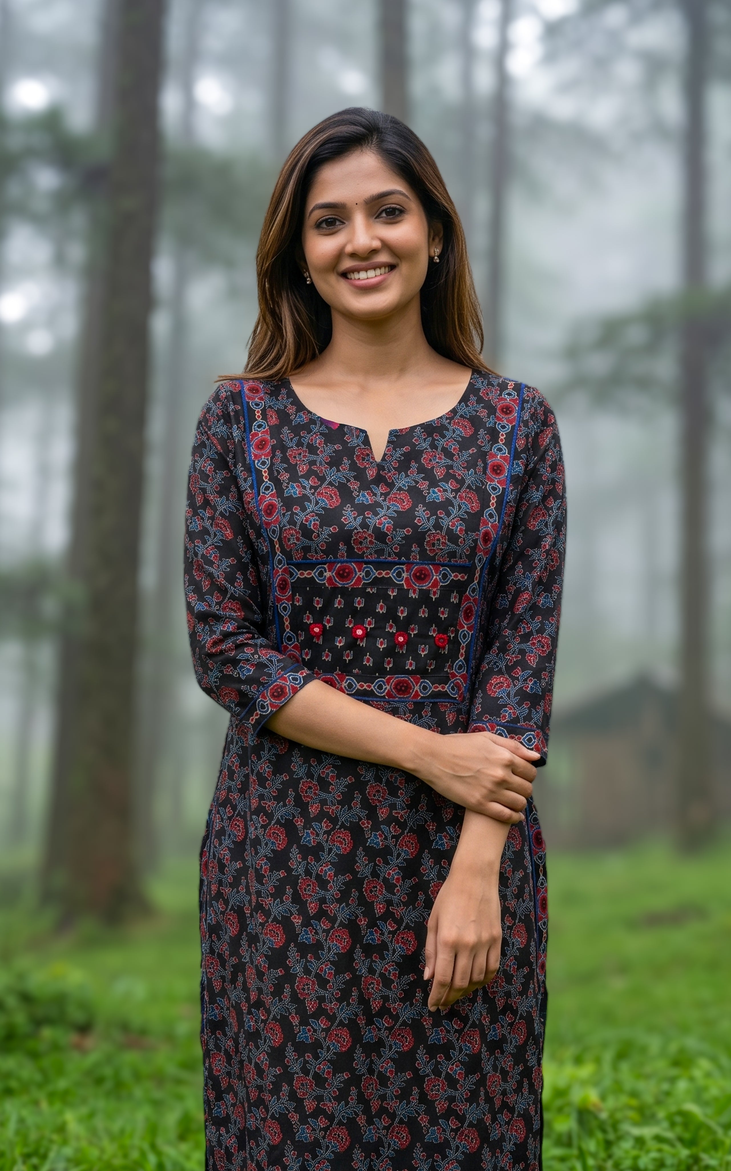 Charvika Black (Kurti+Pant)