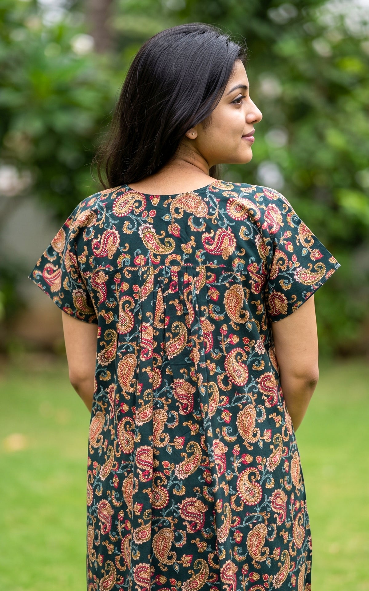 Cotton Straight Fit Nighty-165SS5B