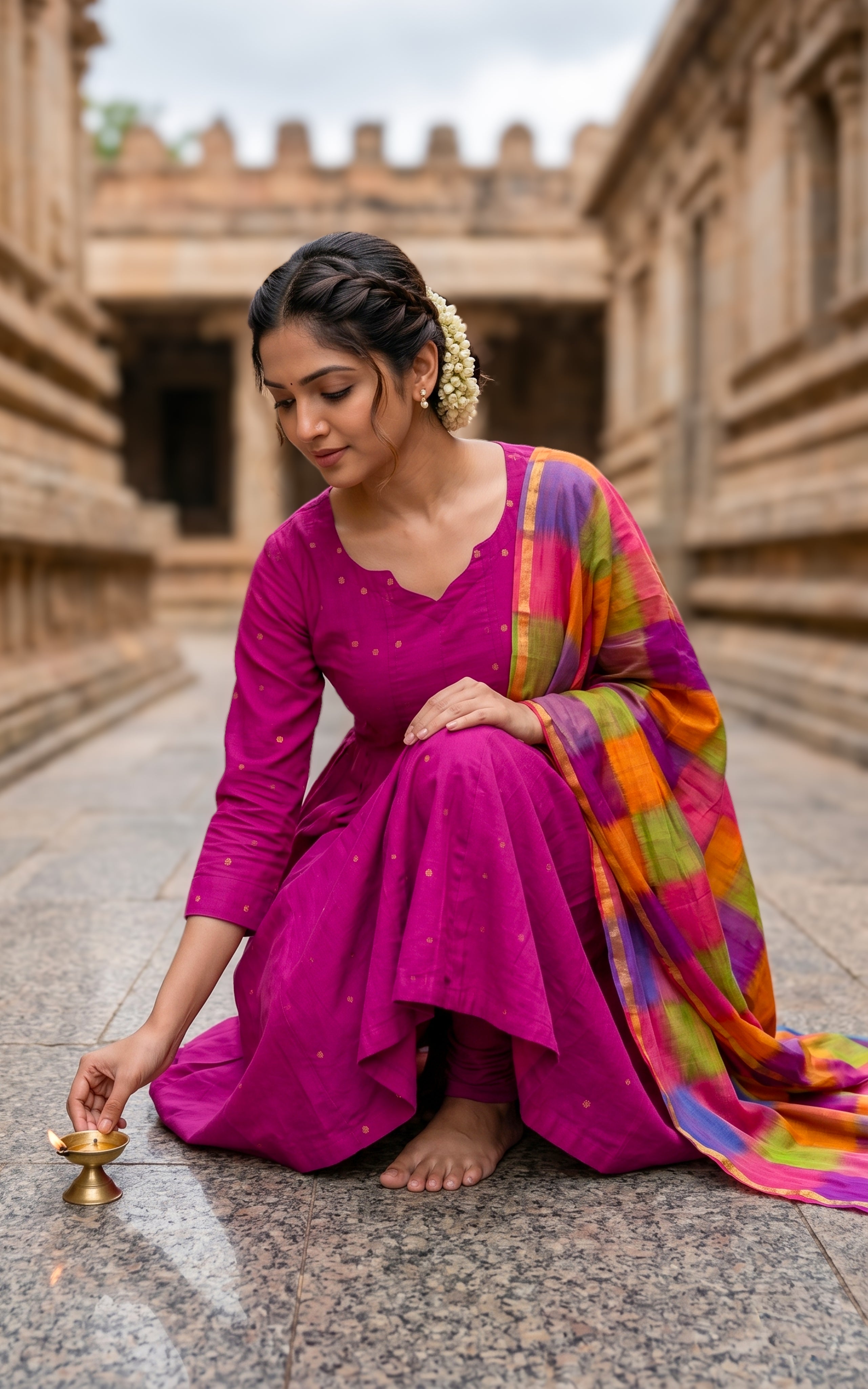 Thashika B (Kurti+Dupatta)
