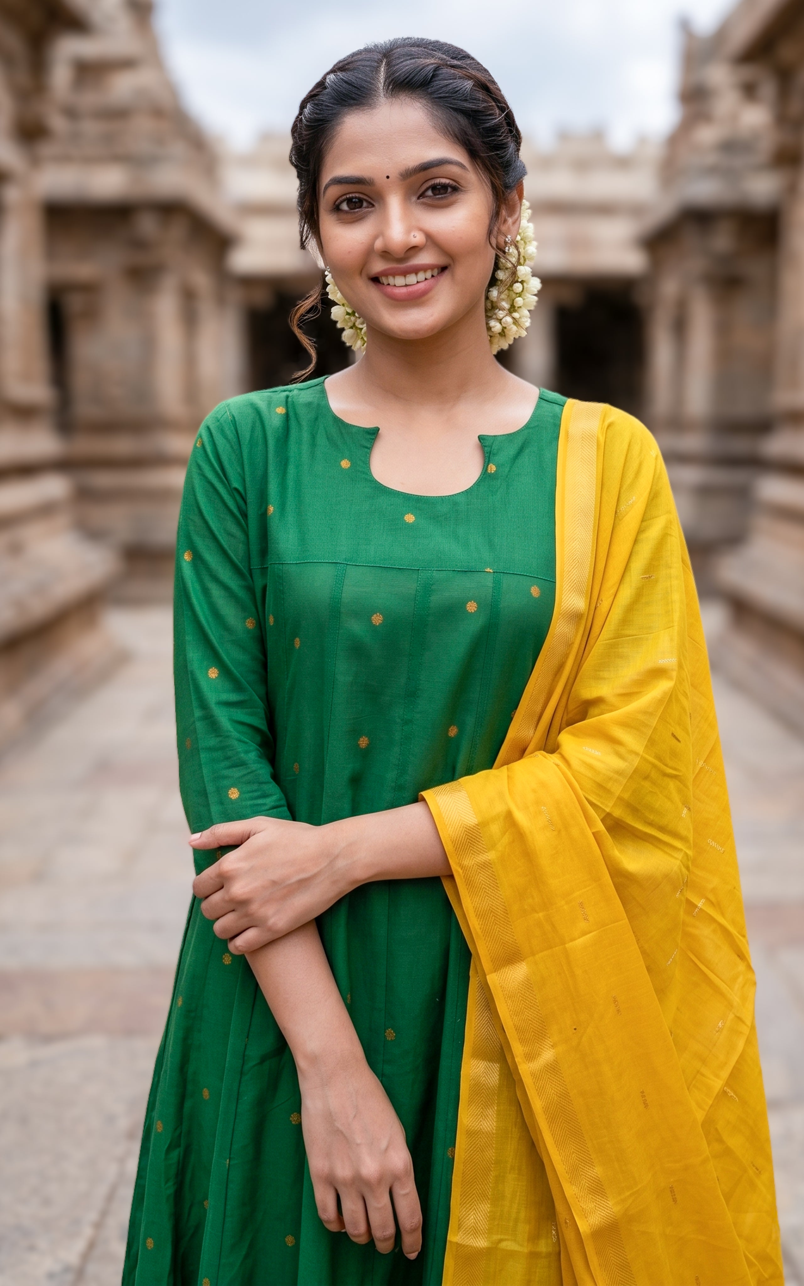 Thashika A (Kurti+Dupatta)
