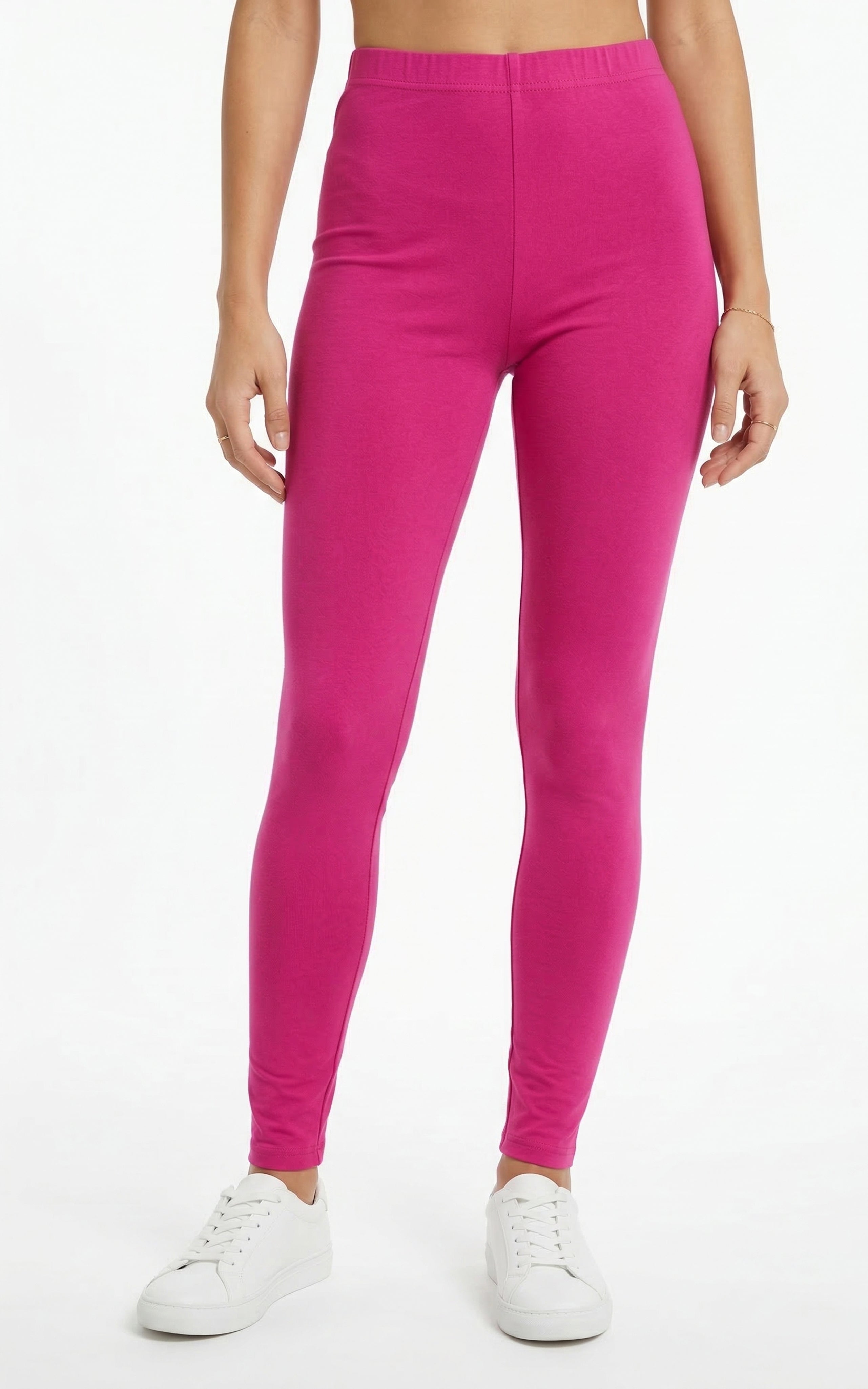 Instore – Dark Rani Pink Ankle Length Legging for Women – Stretchable – Mix N Match Bottom Wear