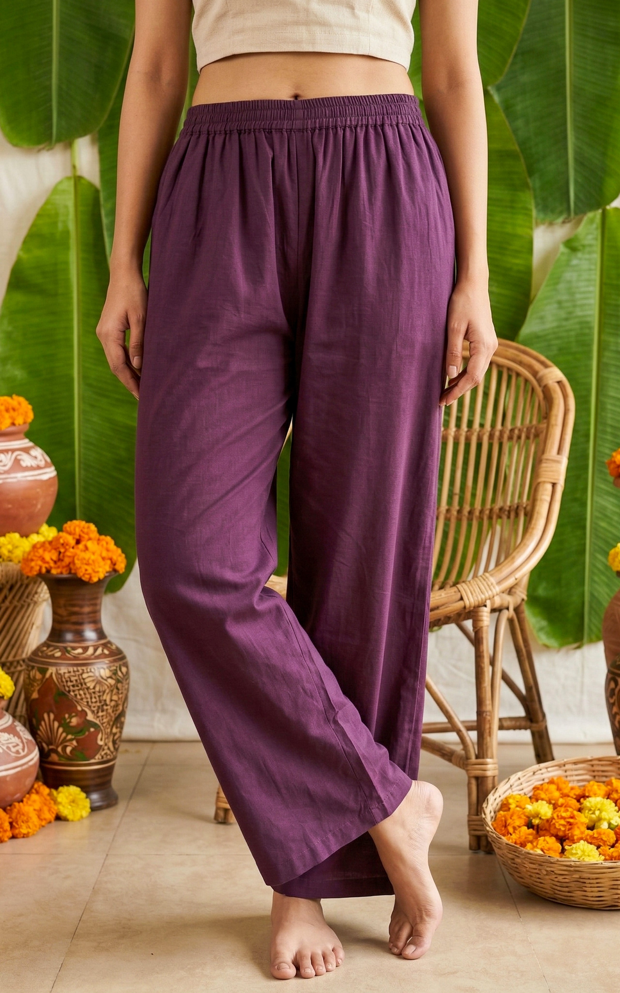 Palazzo Pant Plum