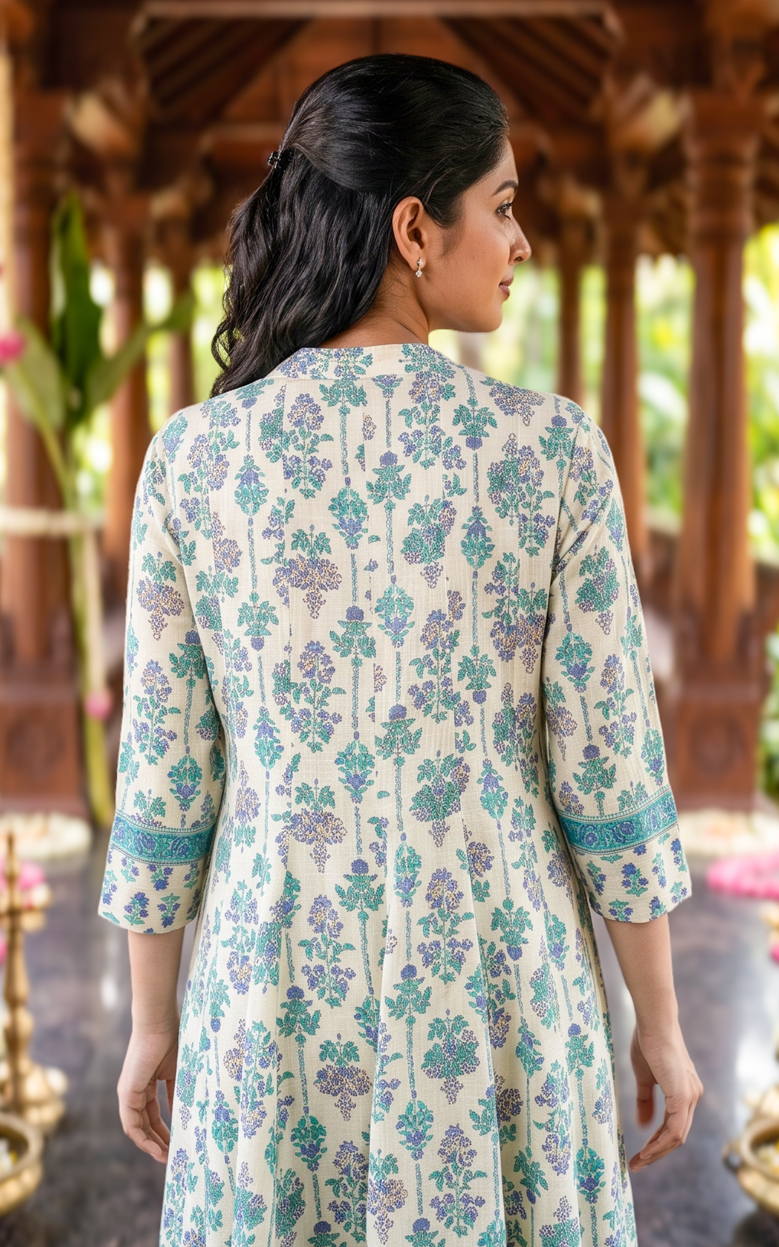 Atharvina Blue (Kurti+Dupatta)
