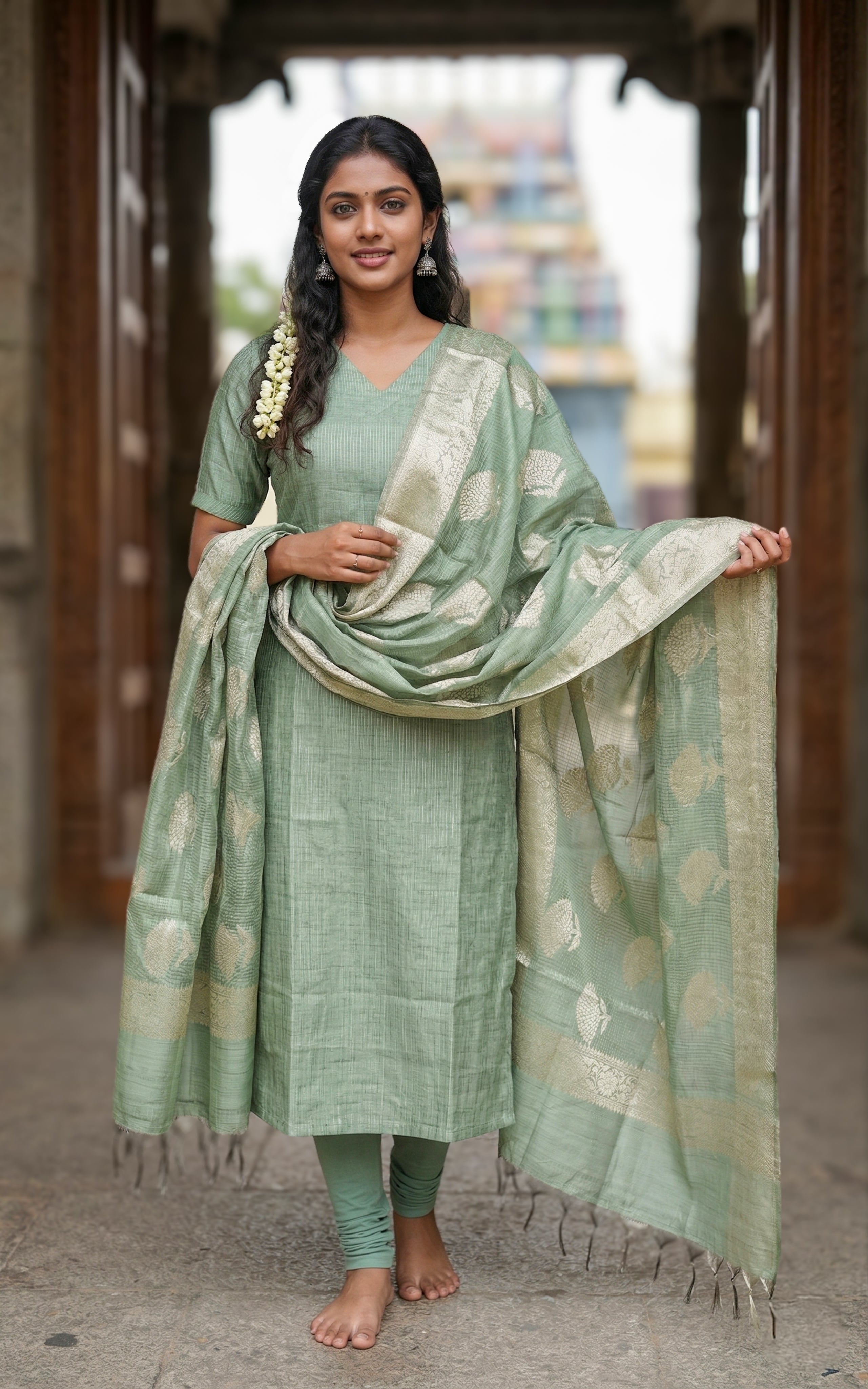 Leelavathi A (Kurti+Dupatta)