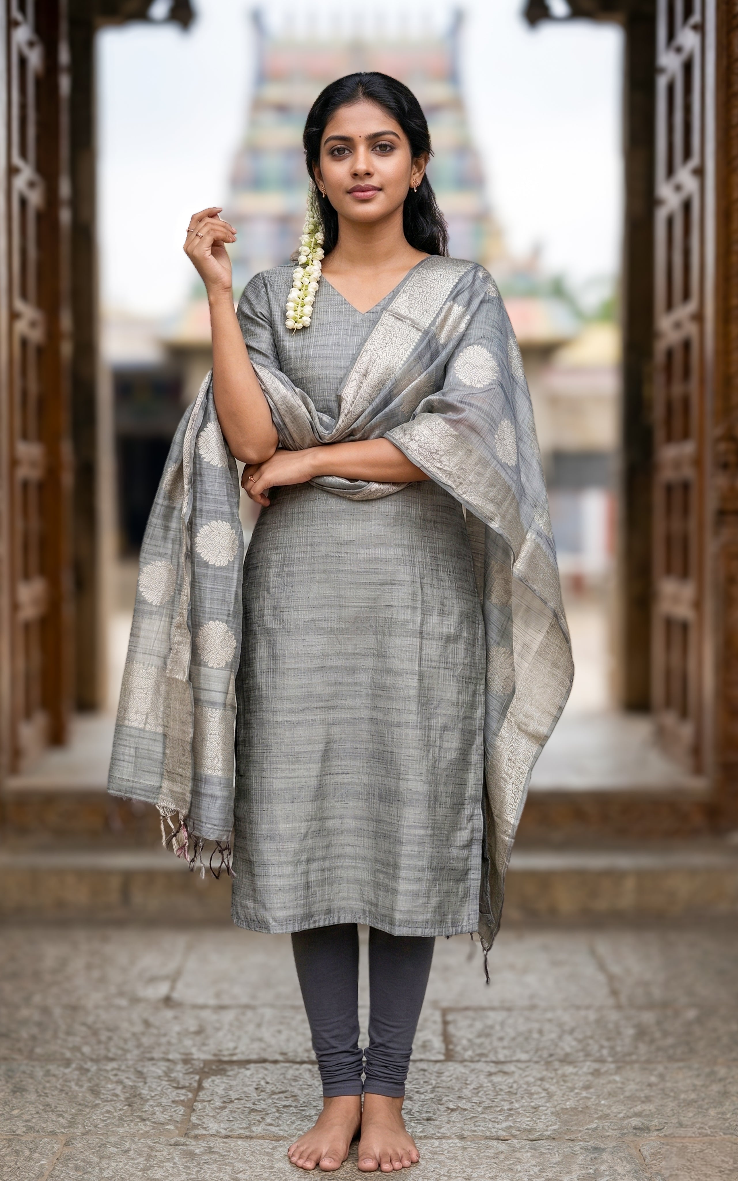 Jeyakodi A (Kurti+Dupatta)