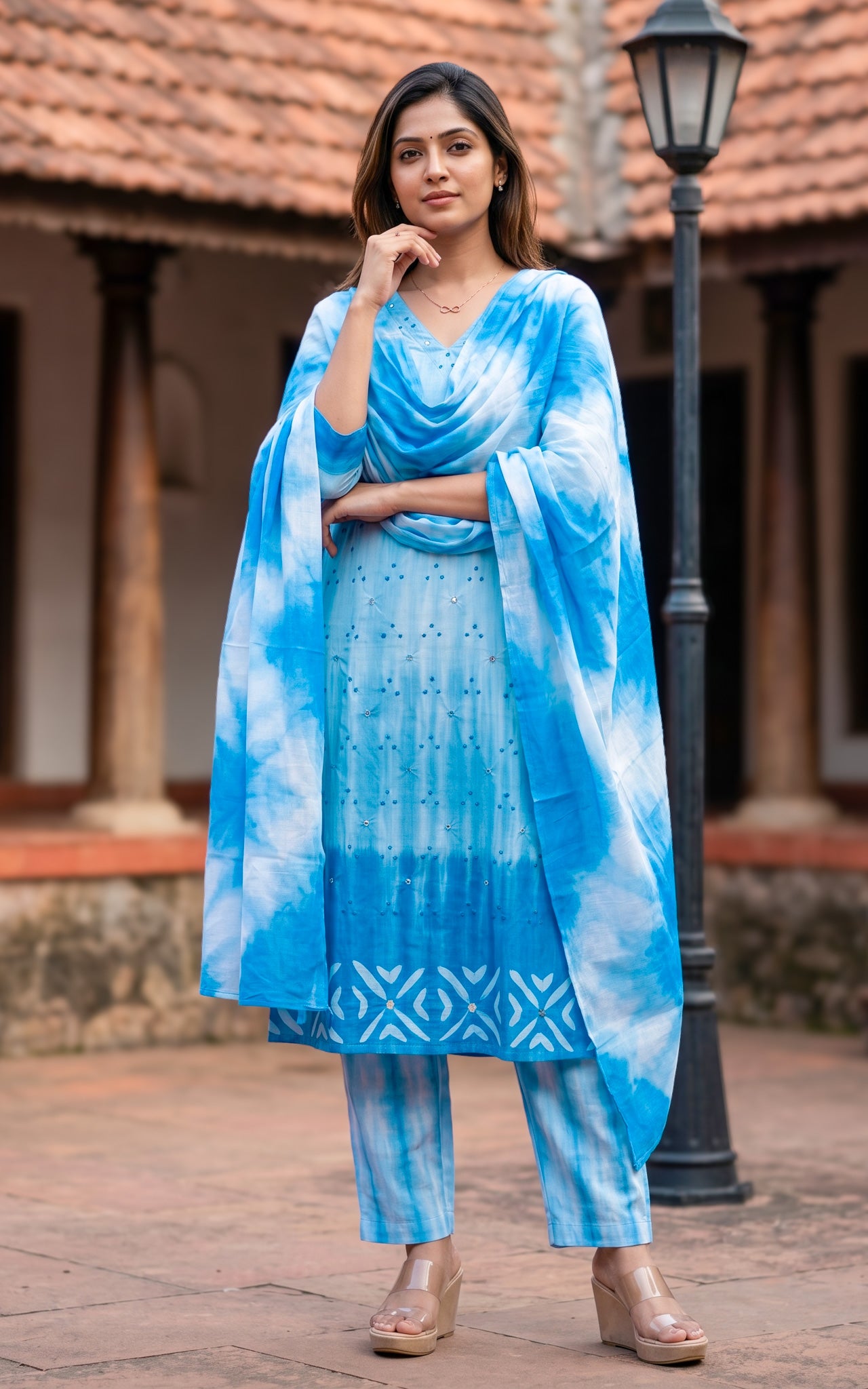 Akarisha Blue (Kurti+Dupatta)