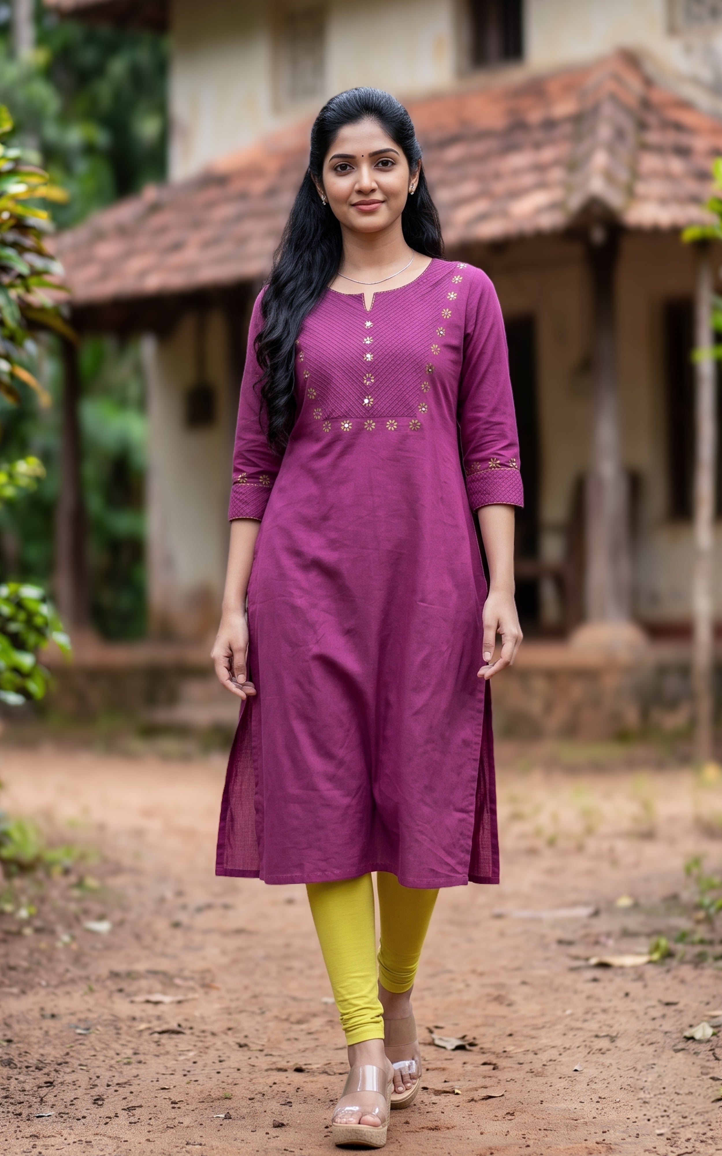 Masani Plum (Only Kurti)
