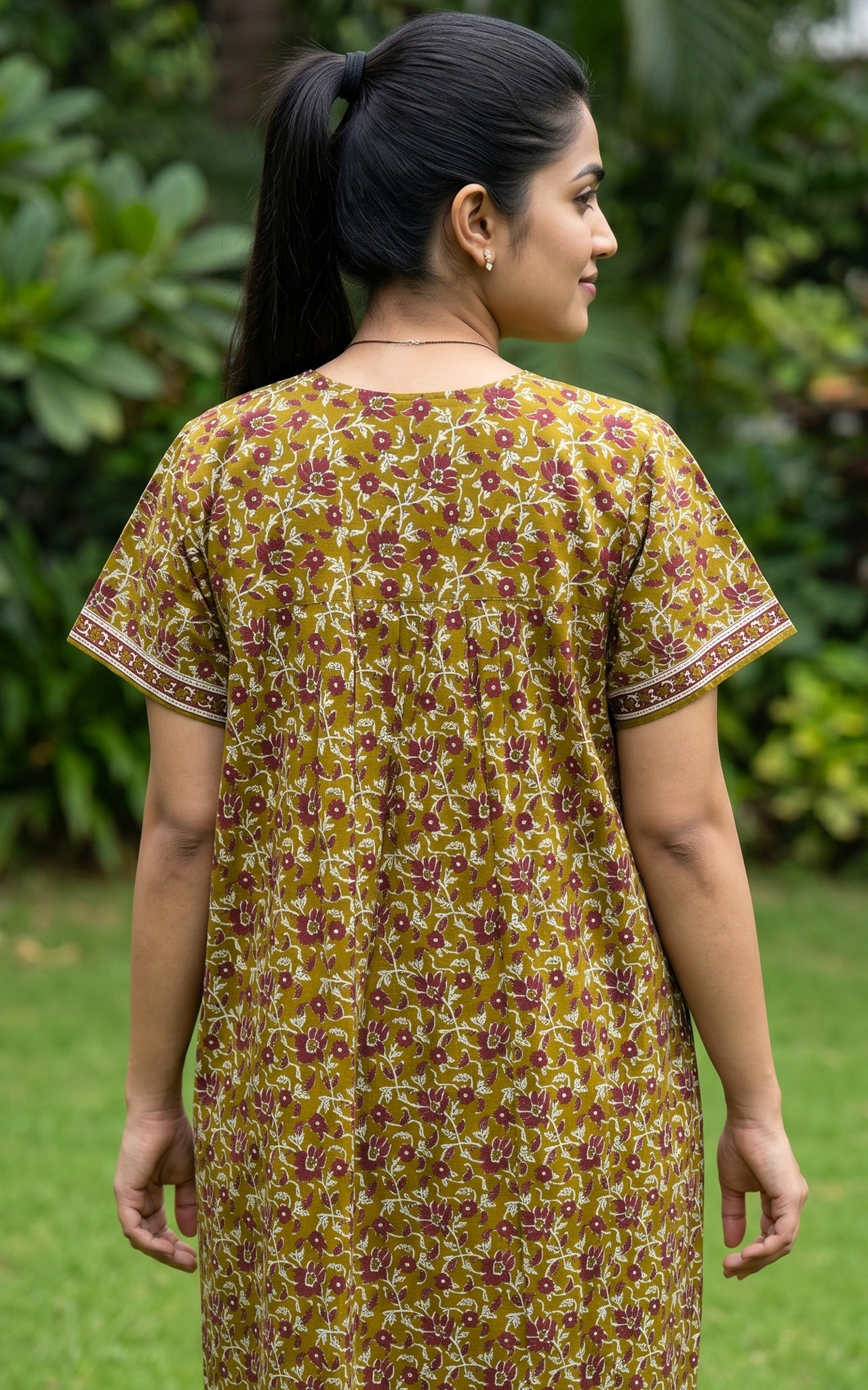 Cotton Straight Fit Nighty-162SS2A