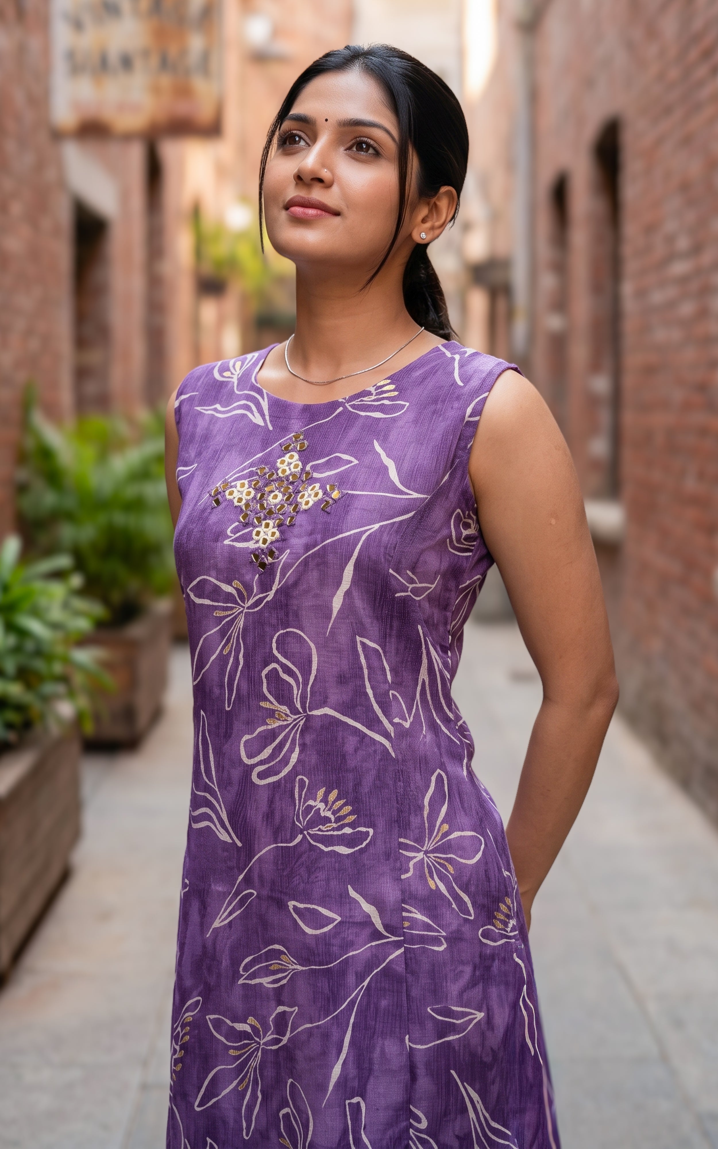 Fabiya Lavender (Kurti+Pant)